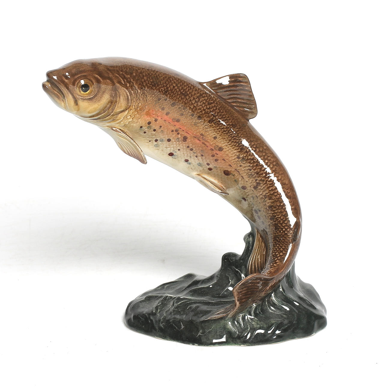 FIGURIN, "Trout", 1032, porslin, Beswick, England.