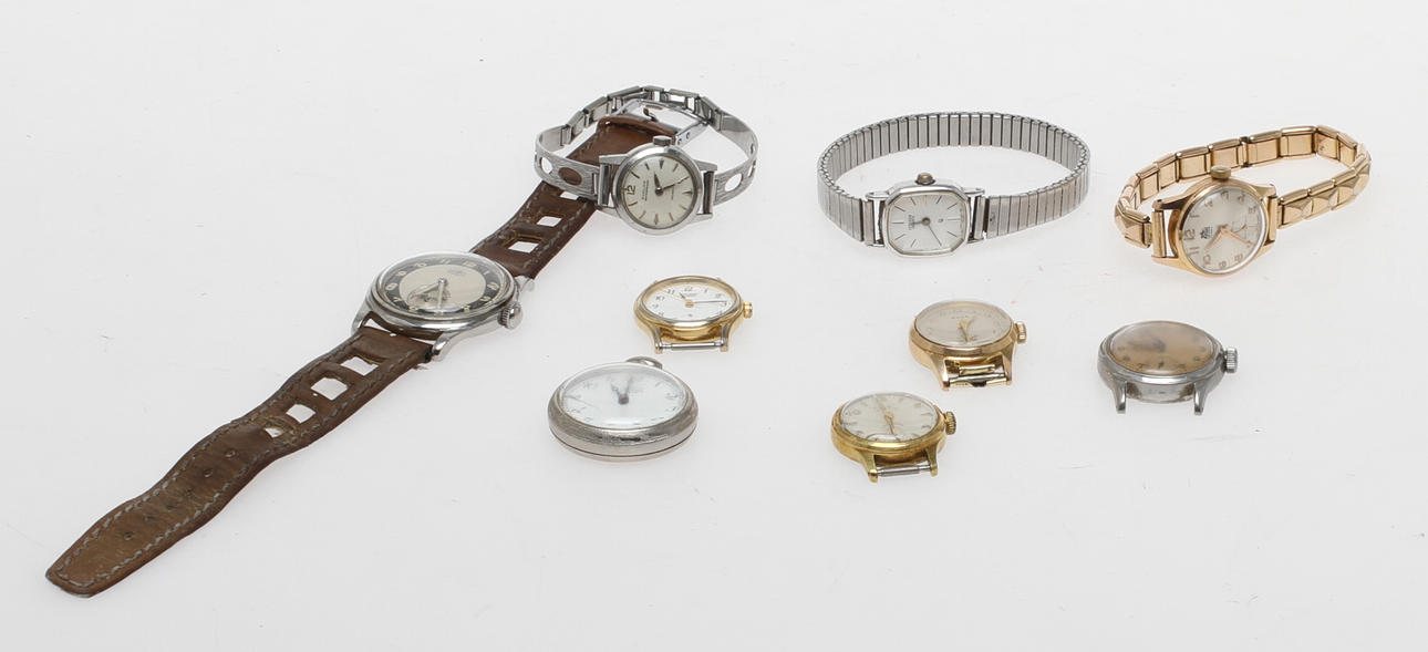 ARMBANDSUR, 8 st samt mormorsur, bland annat Citizen.