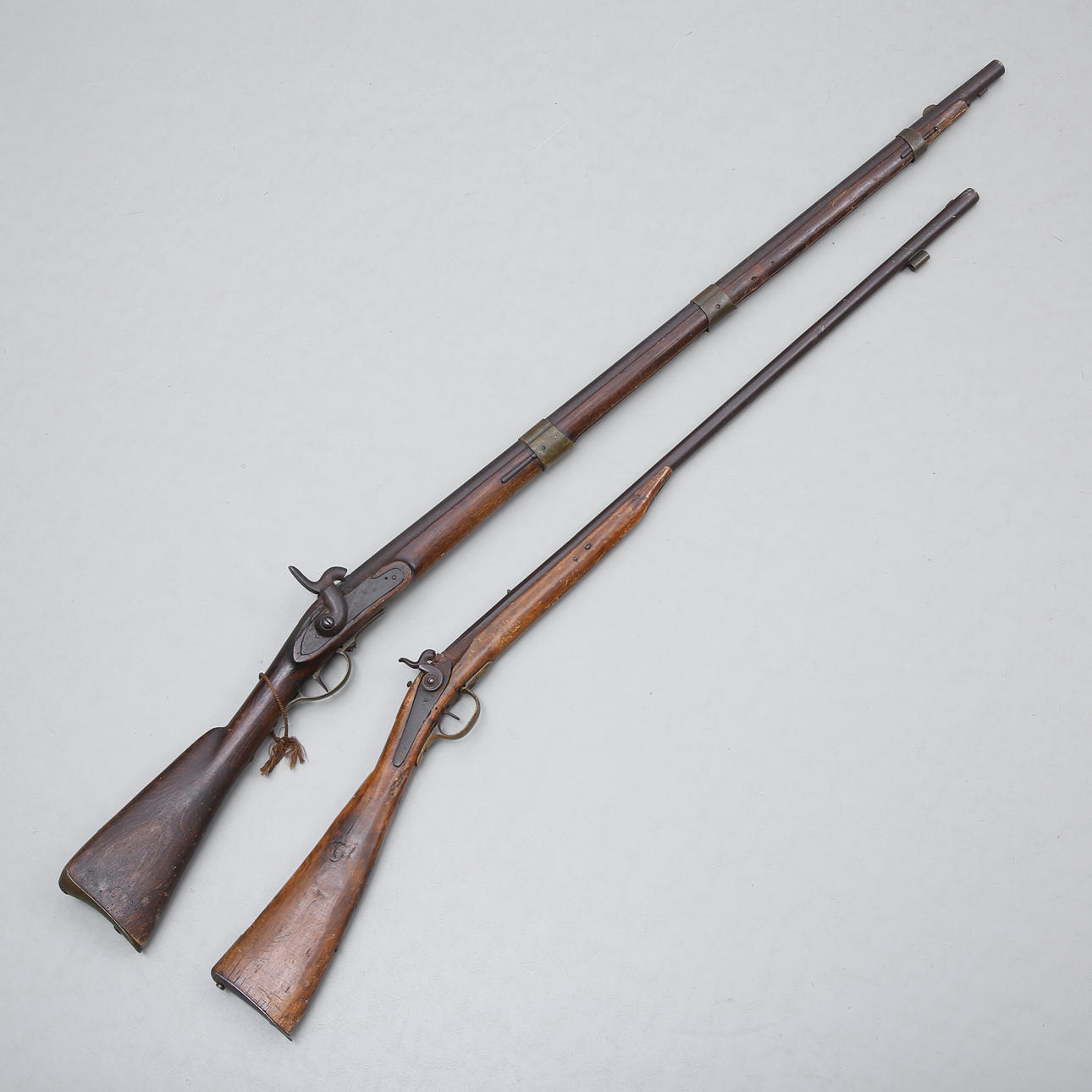 A set of two 19th century slingshot rifles. Weapons & Militaria - Guns ...