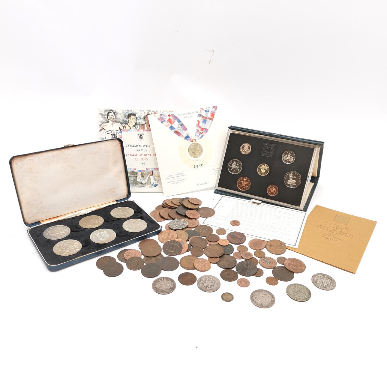*QTY OF MOSTLY GB COINS inc SILVER.