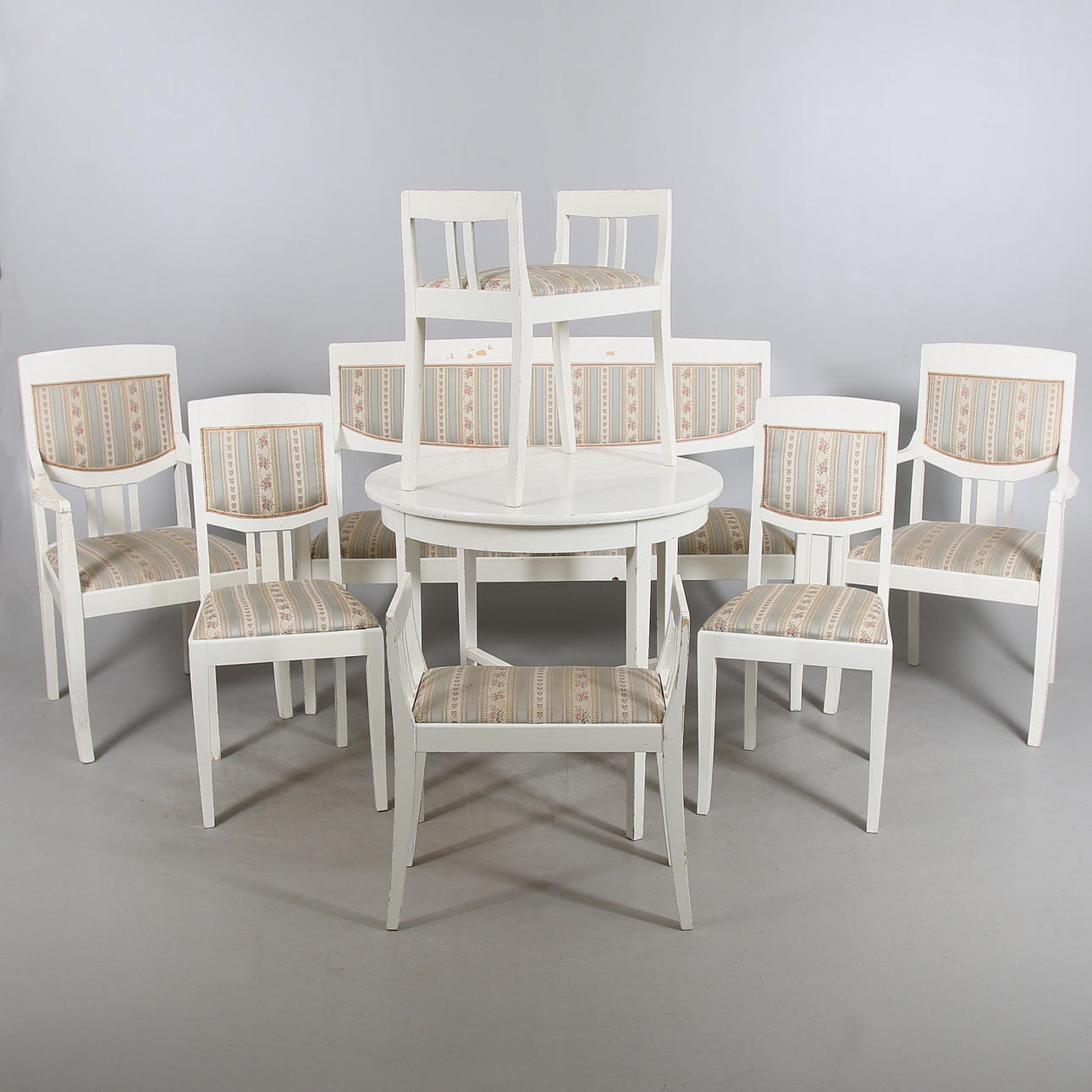 MÖBELGRUPP, 8 delar, jugendstil, Nyland. 1920-tal.