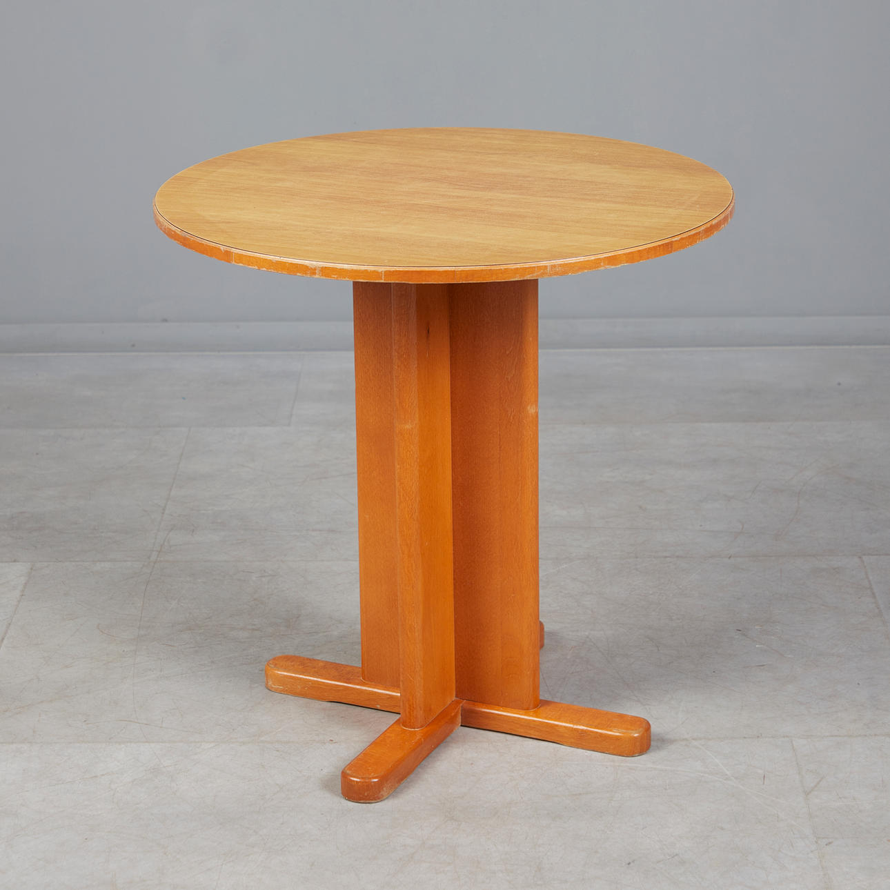 IN THE MANNER OF BRUNO REY. side table, round, wood. Furniture - Tables ...