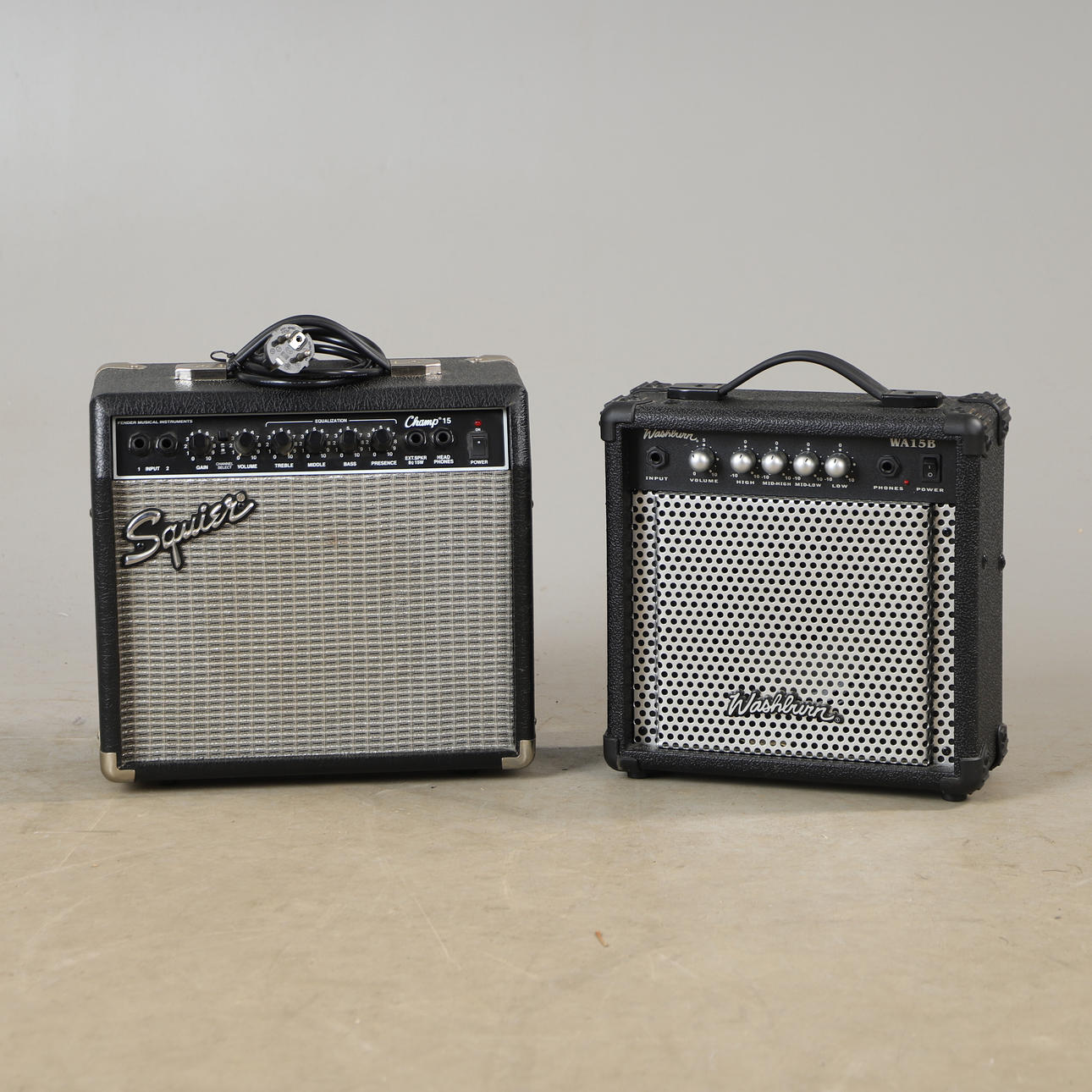 VERSTÄRKER, 2 Stück, Squier & Washburn.