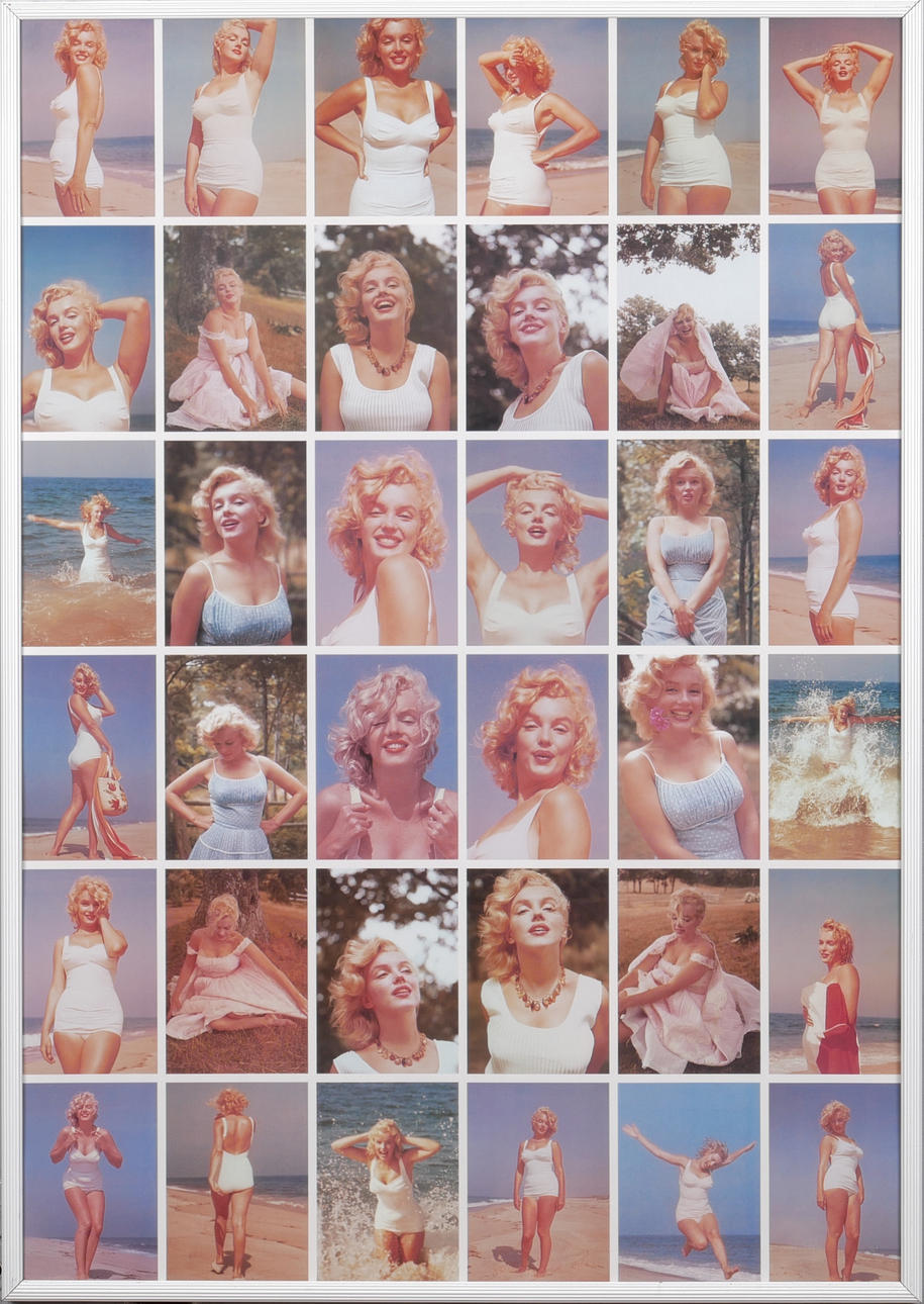 MARILYN MONROE, collage, framed poster, print.