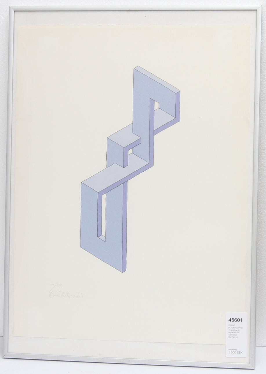 OSCAR RETUERSWÄRD. Färglitografi, signerad och numrerad 29/150.