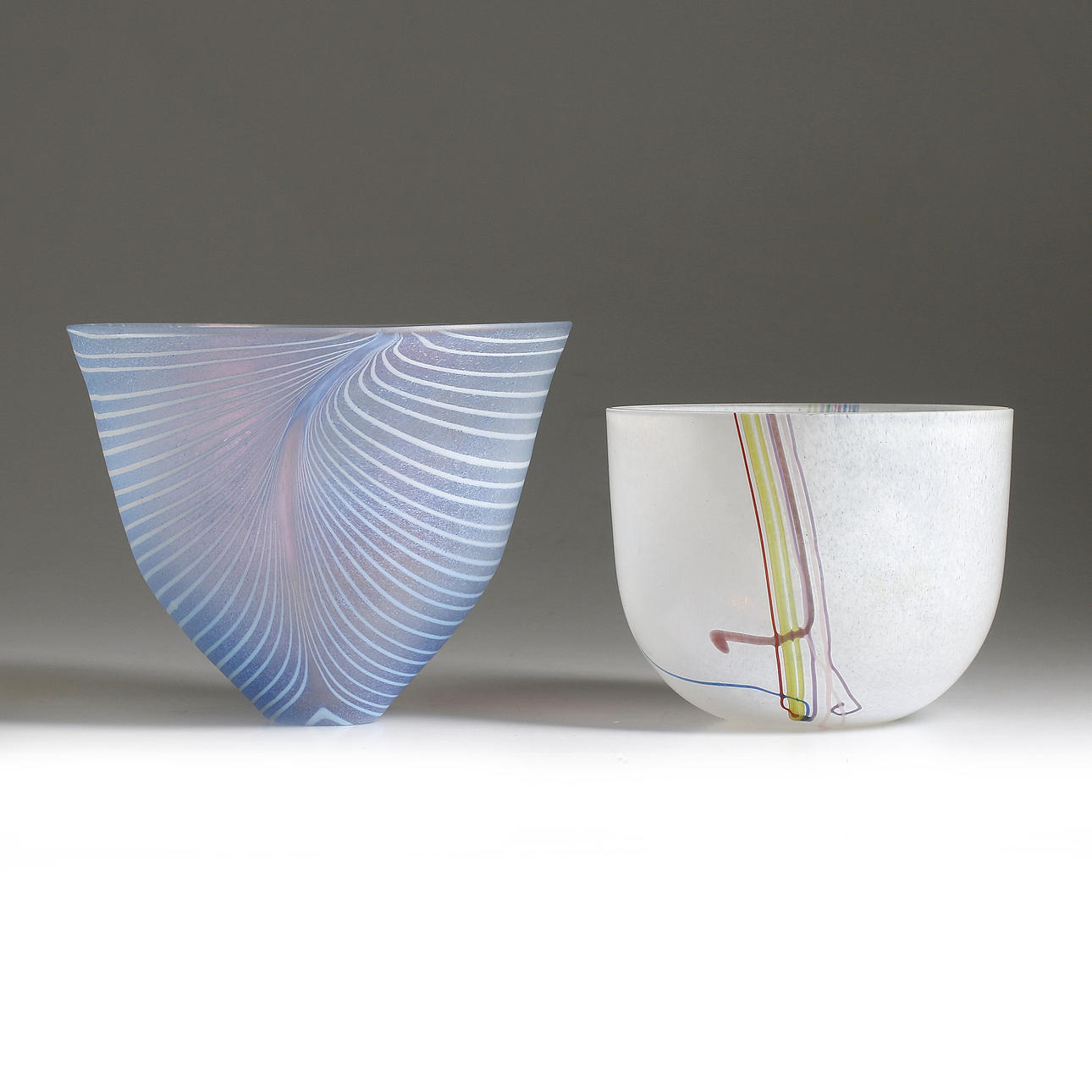 SKÅLAR, 2 delar, glas, Bertil Vallien, Kosta.