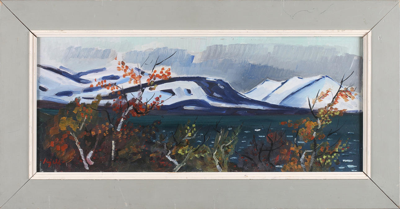 KJELL LEANDER ENGSTRÖM. Fjälllandskap, signerad.