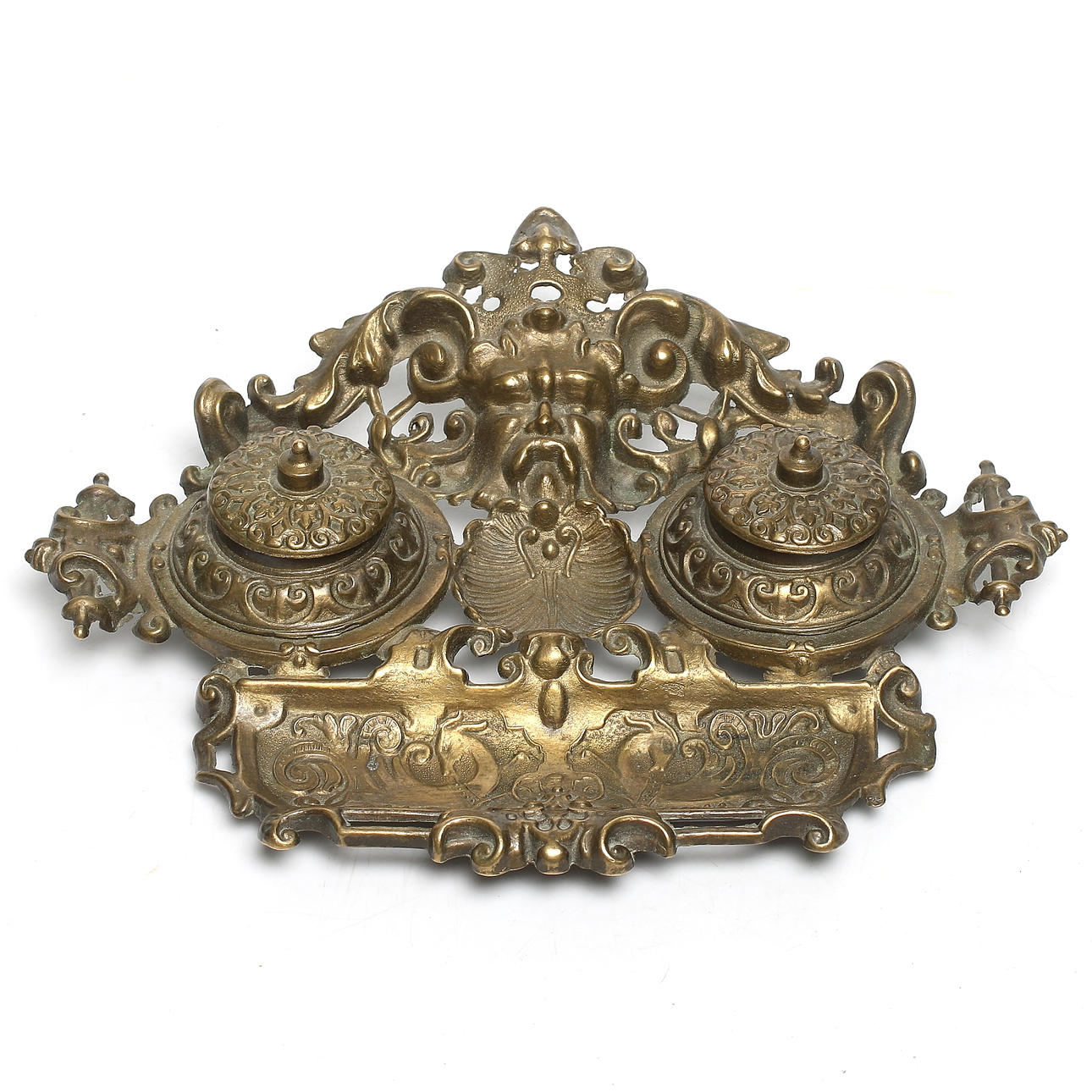 SKRIVSTÄLL, metall, sannolikt Eskilstuna Jernmanufaktur, 1800-tal.