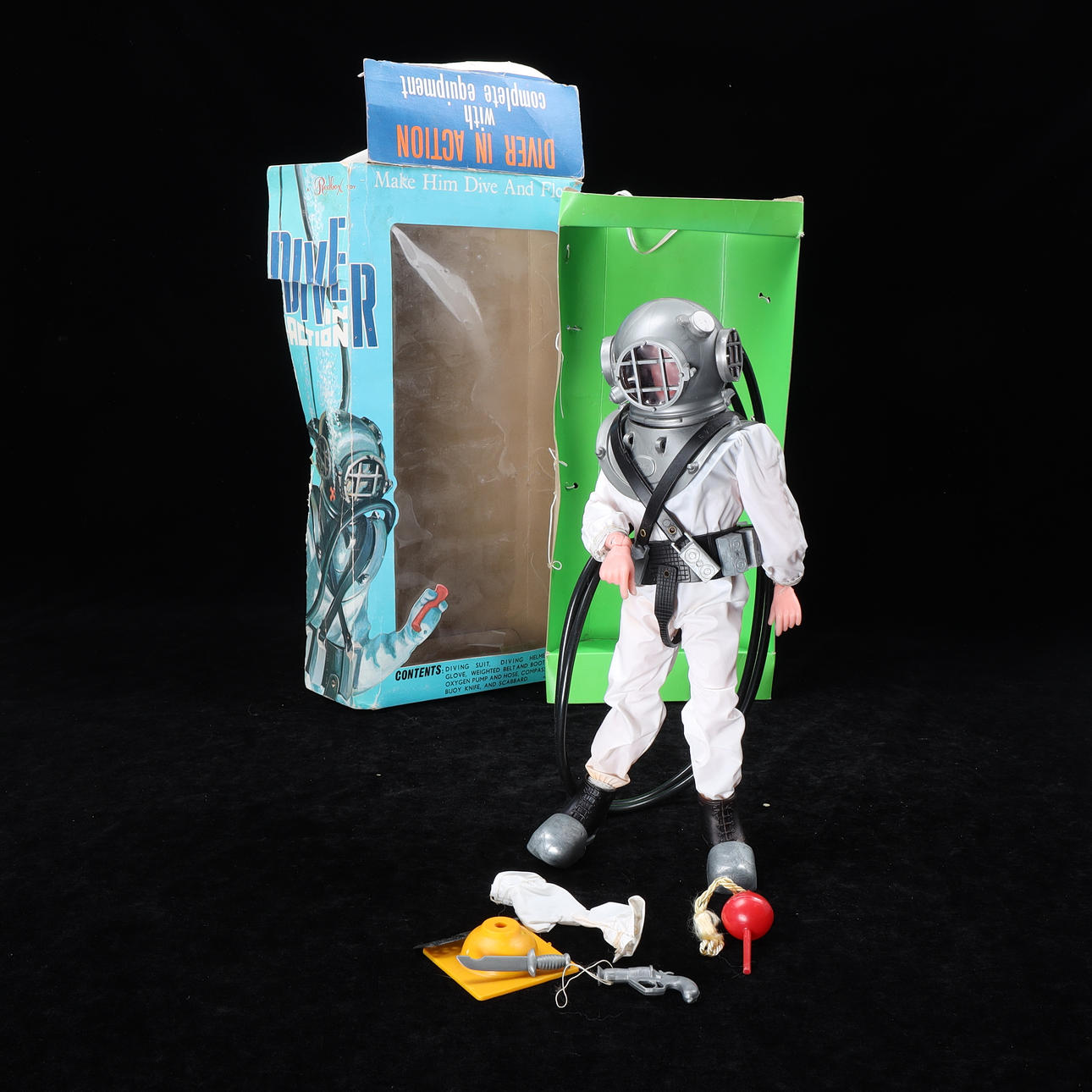 ACTION FIGURE, “Diver in Action”, Redbox, 1960s.