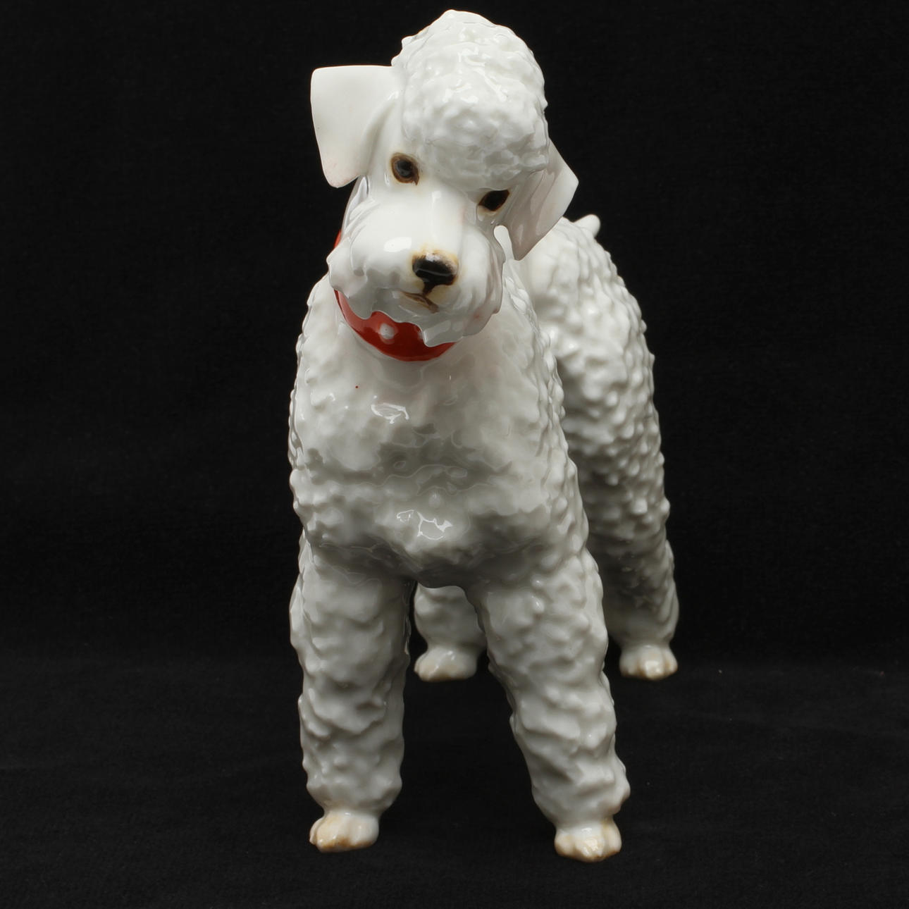 FIGURIN, porslin, pudel, Hutschenreuther, 1900-tal.