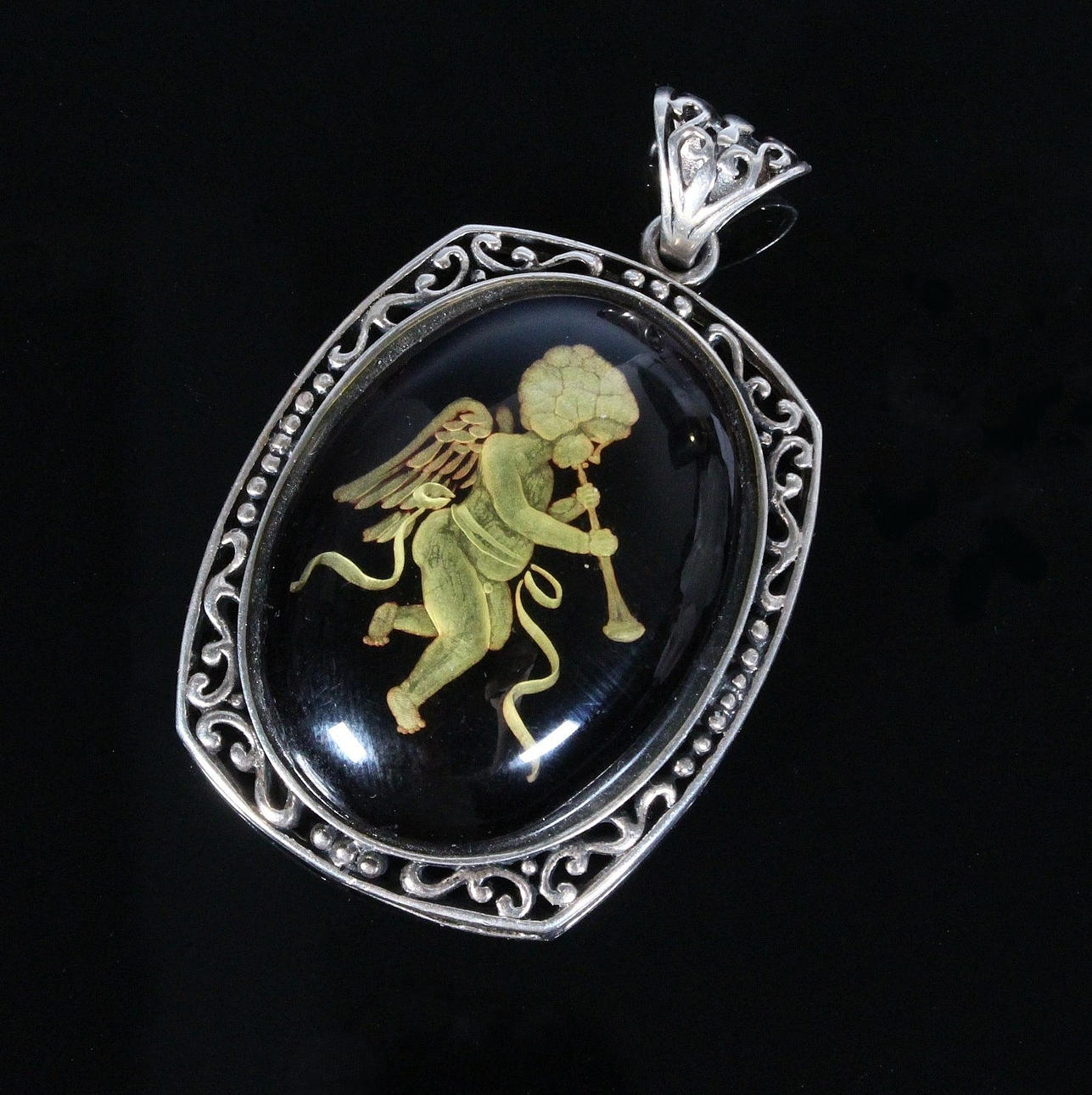 antik hänge, 925 silver.