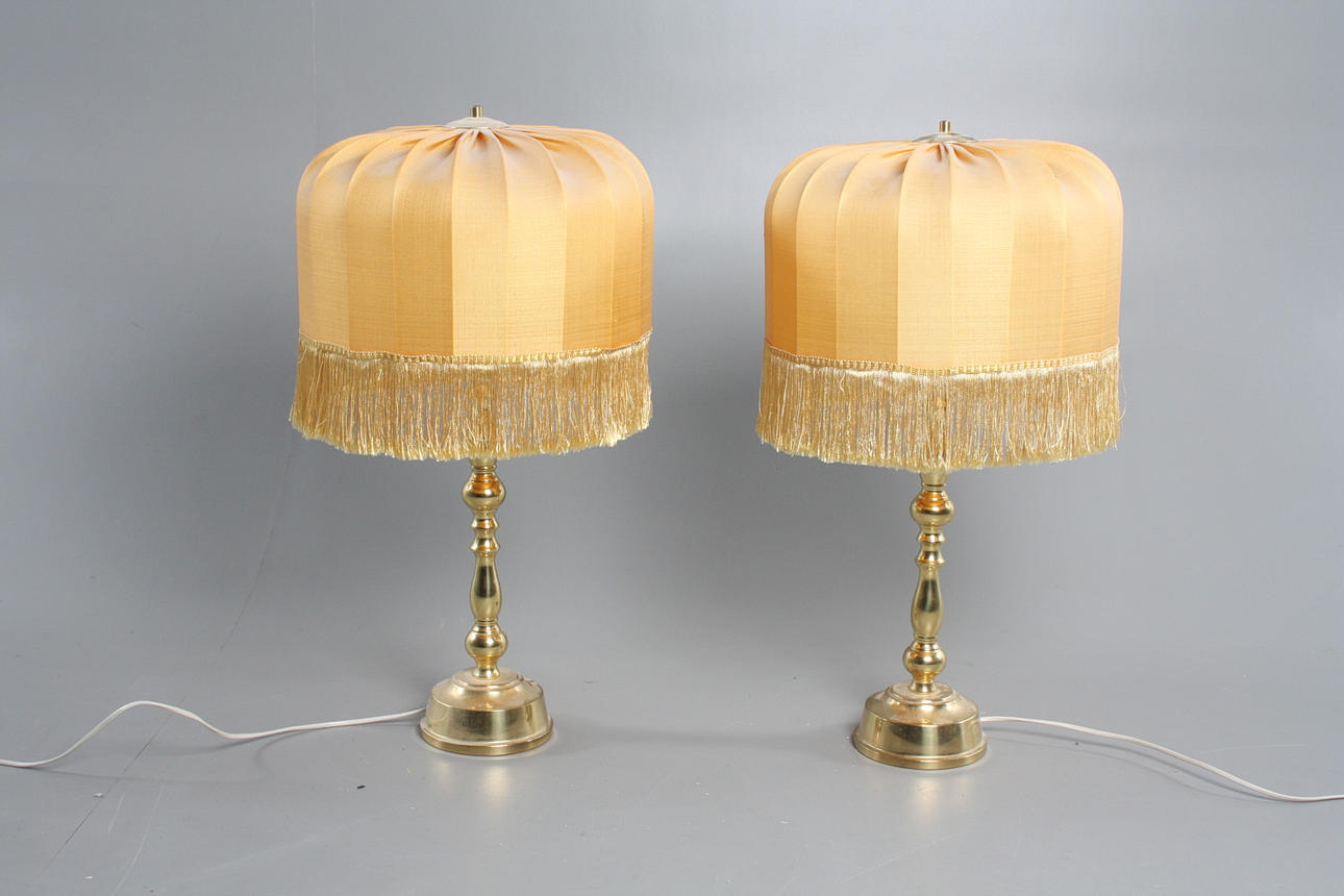 BORDSLAMPA, ett par, Enco, nr 70, 1960-/70-tal.