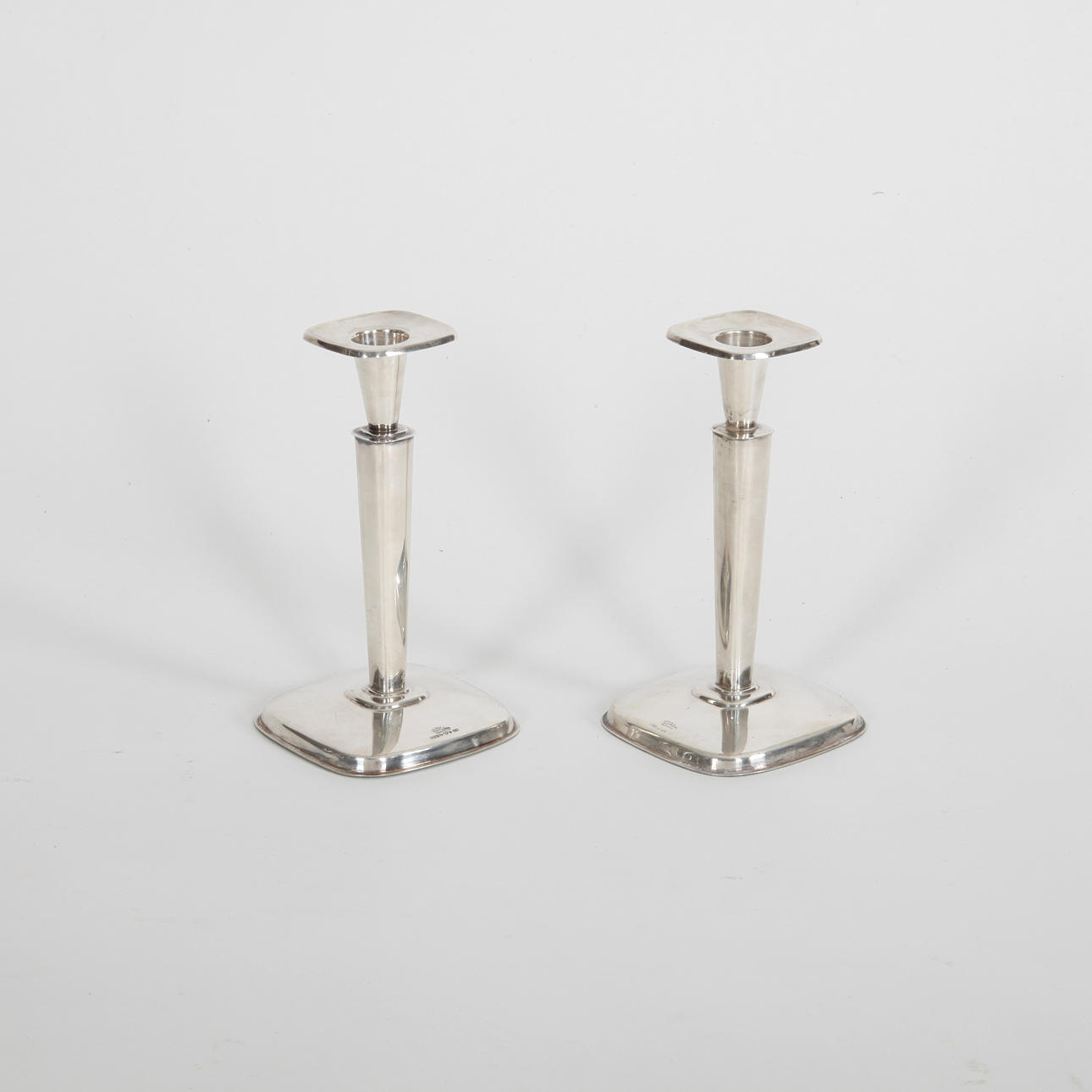 TAGE GÖTHLIN. Candlesticks, 1 pair, silver, Tesi, 1963.