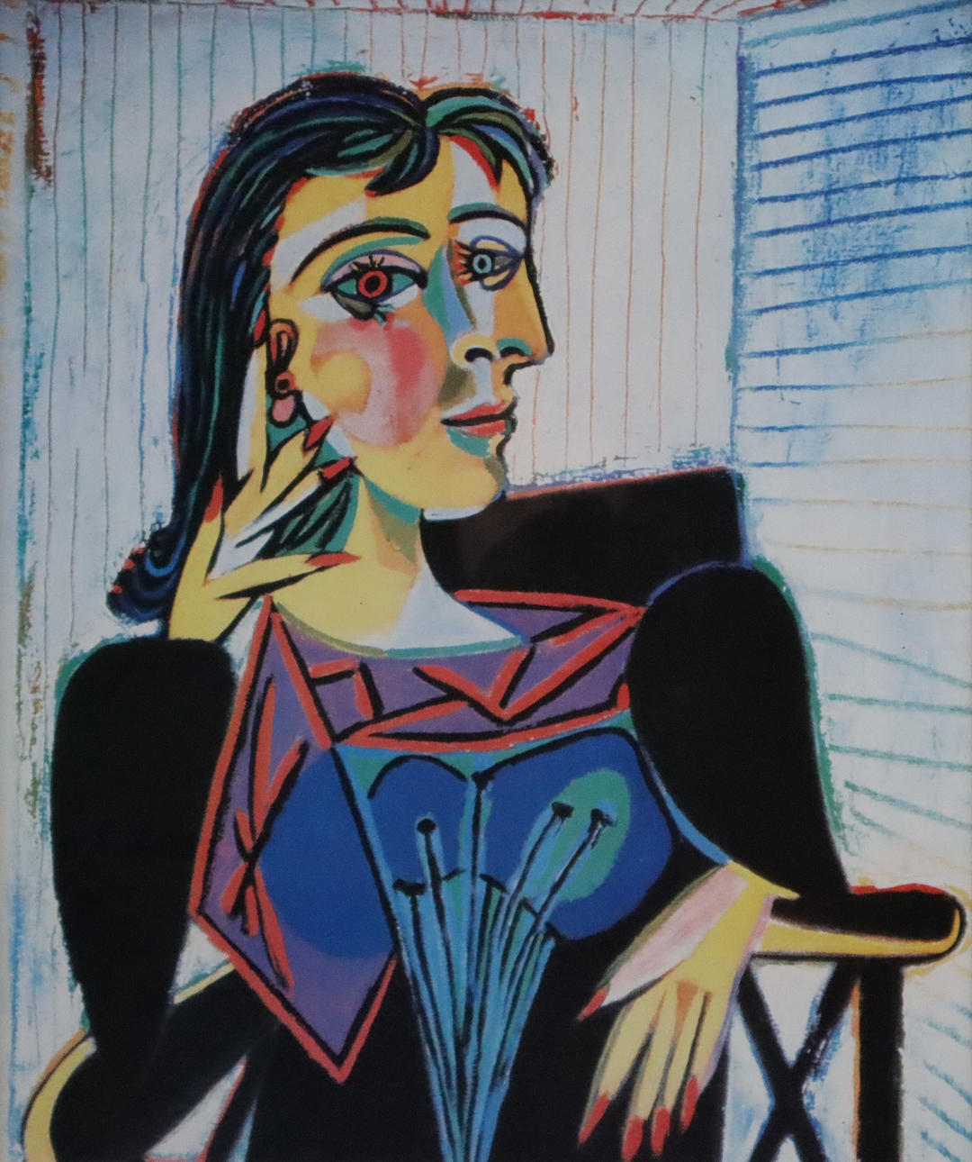 AFTER PICASSO, PABLO. “Portrait of Dora Maar”, color offset print