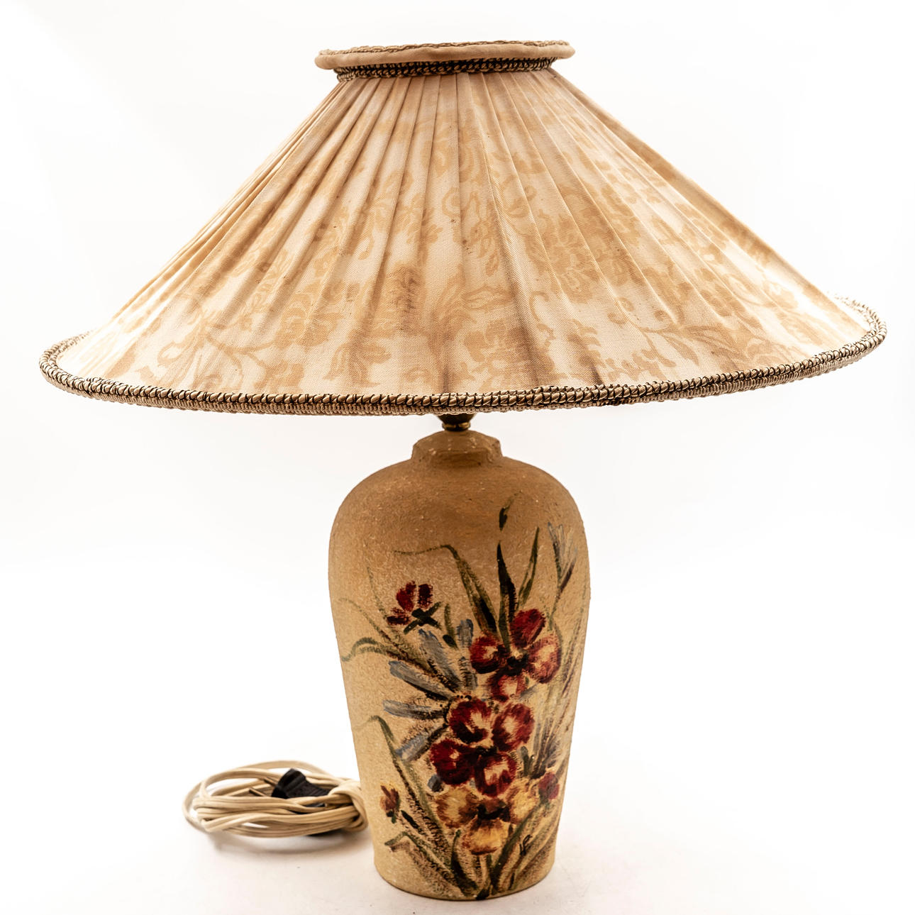 A stoneware table lamp, monogram signed LP, first half of the 20th ...