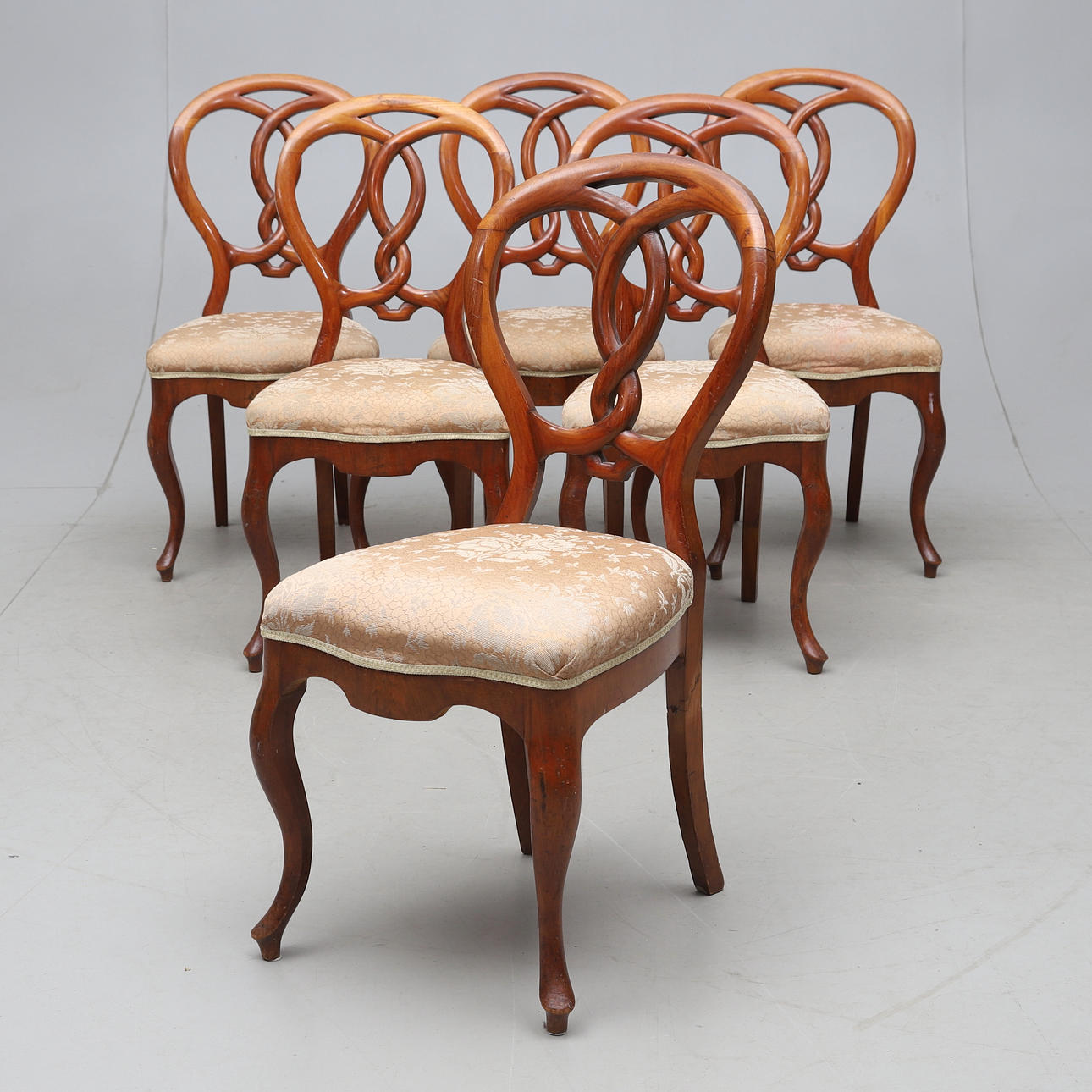 A set of six early 20th century neo-rococo chairs. Furniture ...