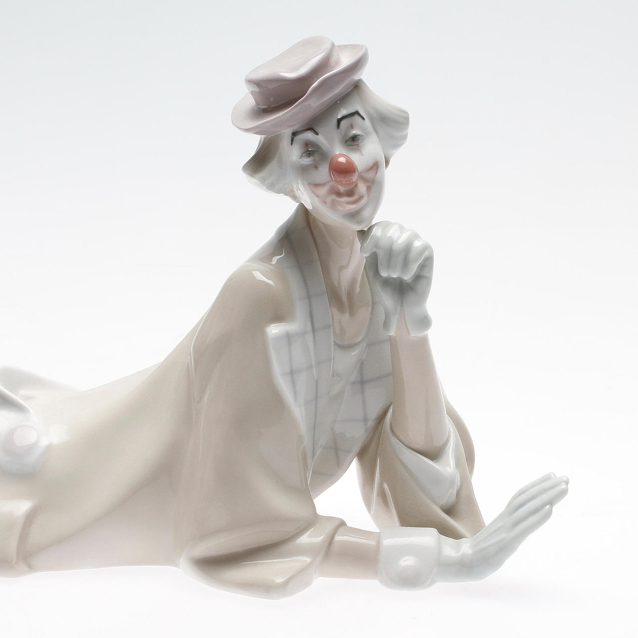 FIGURIN, porslin, Clown, Lladro, Spanien.
