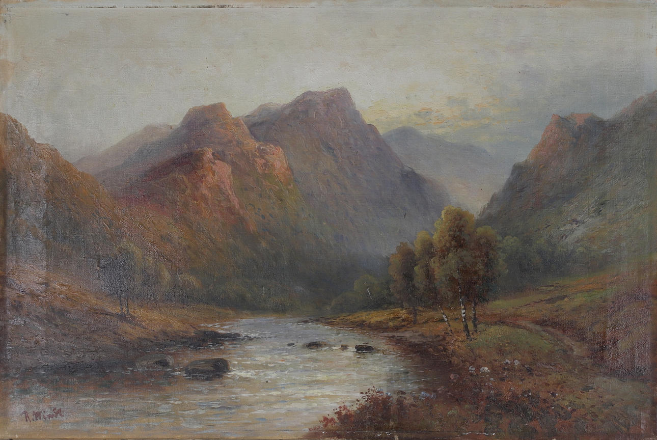 OIDENTIFIERAD KONSTNÄR, Höstlandskap, 1800-talets slut.