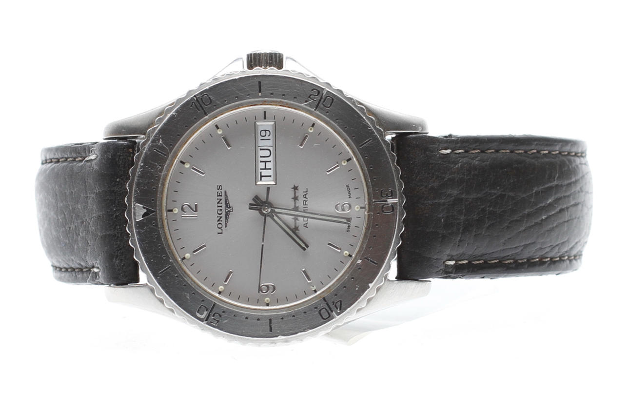 ARMBANDSUR, Longines Admiral, automatic, stål.