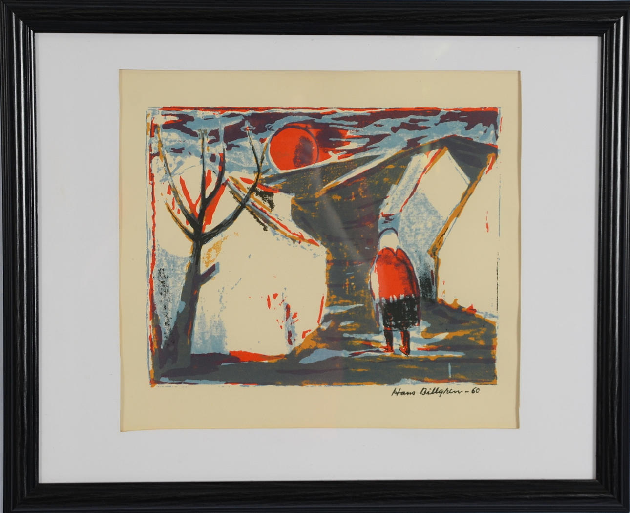 HANS BILLGREN. Färglitografi.