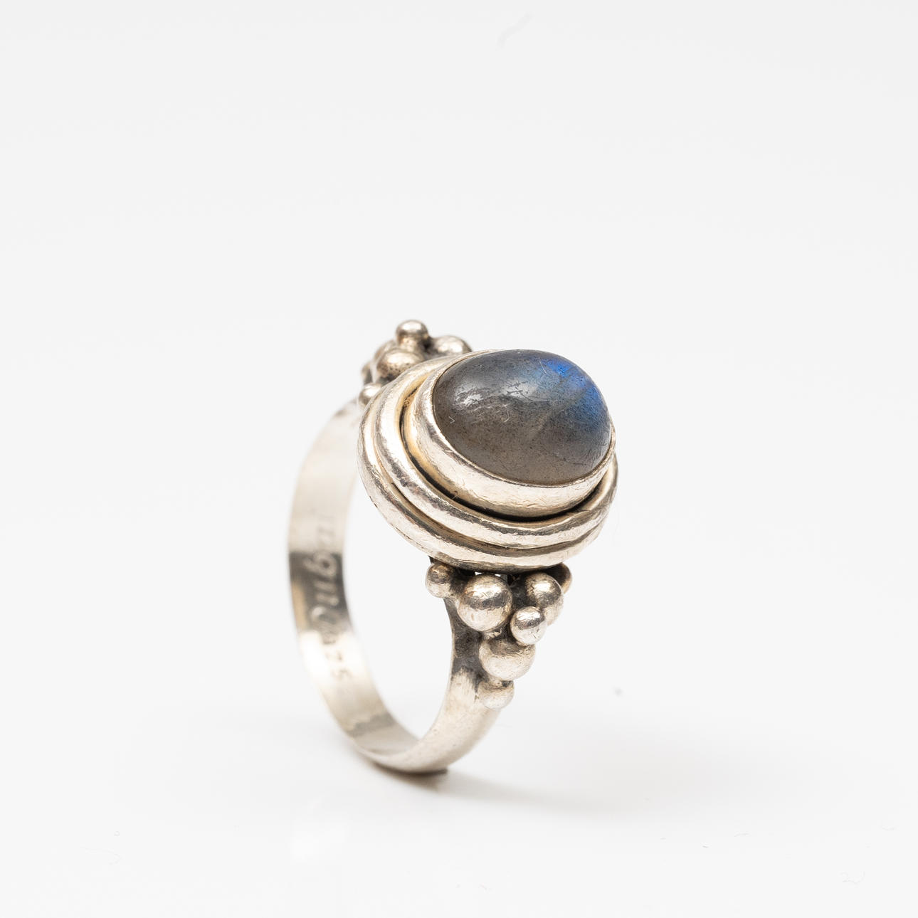 RING, Sterling sølv, Labradorit, Dubai.