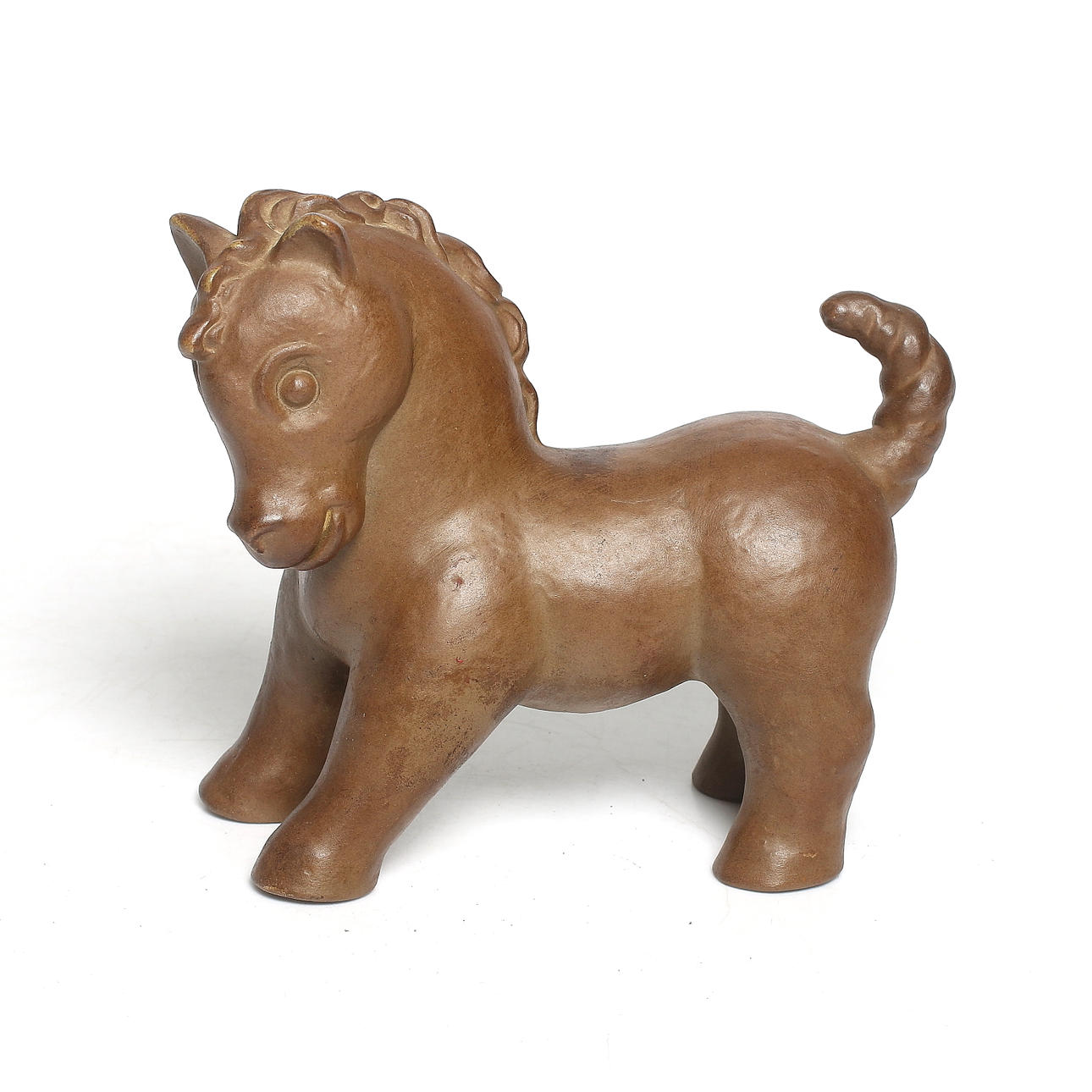 SKULPTUR, stengods, häst, Art Deco, Gertrud Kudielka, Lauritz Hjort, Bornholm, Danmark, 1930-tal.