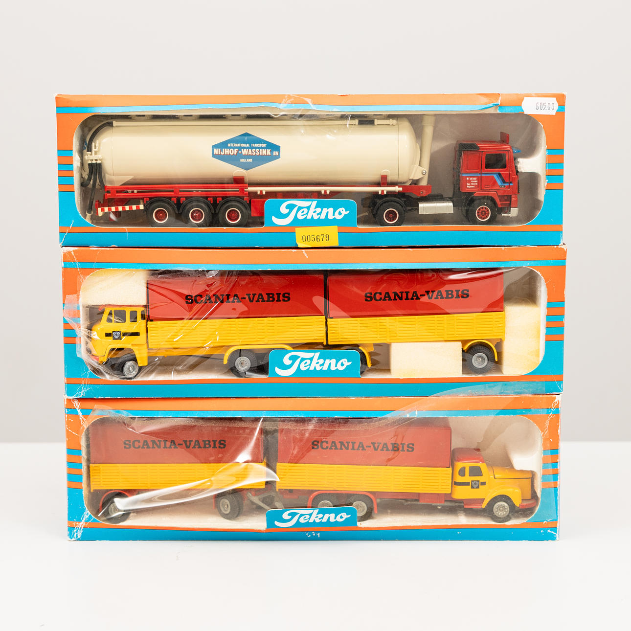 TEKNO, Scania Vabis 3 trucks, Netherlands, 1980s. Original