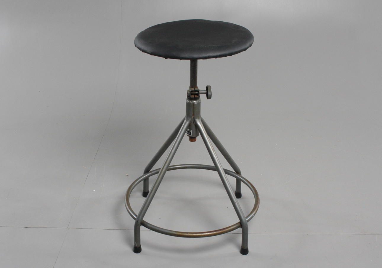 PALL, industri, klädd sits,1940/1950-tal.