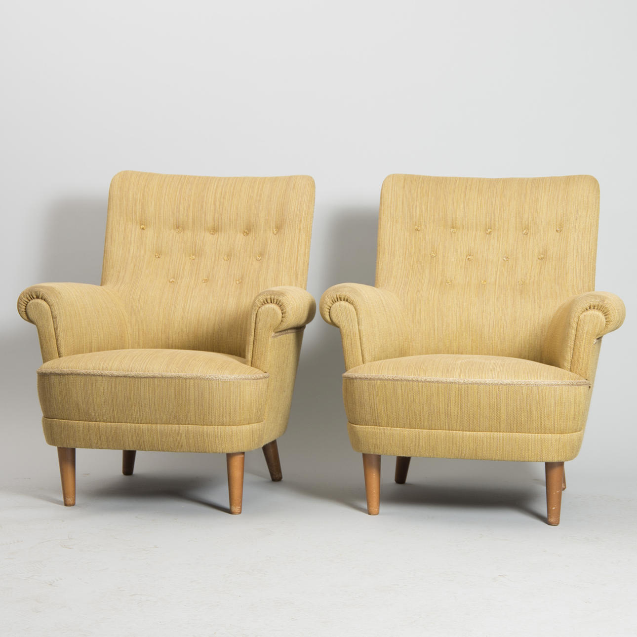 FÅTÖLJER, 1 par, "Hemmakväll", Carl Malmsten.