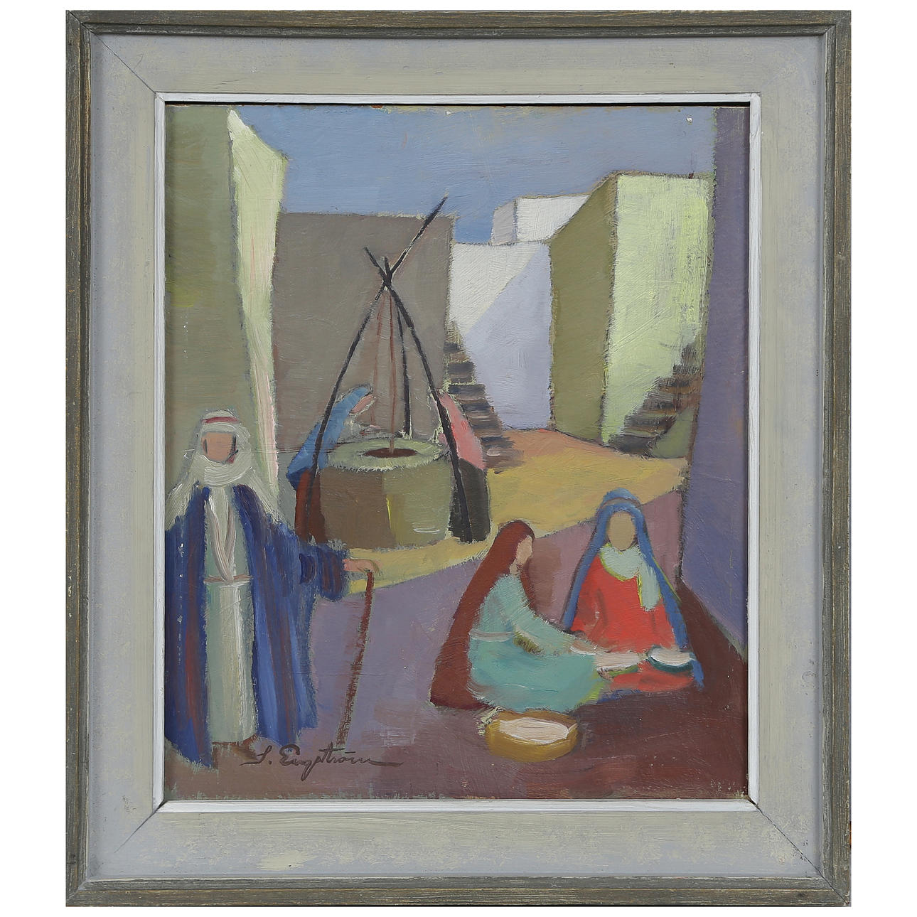 UNIDENTIFIED ARTIST, OIL ON PANEL, SIGNED ENGSTRÖM.