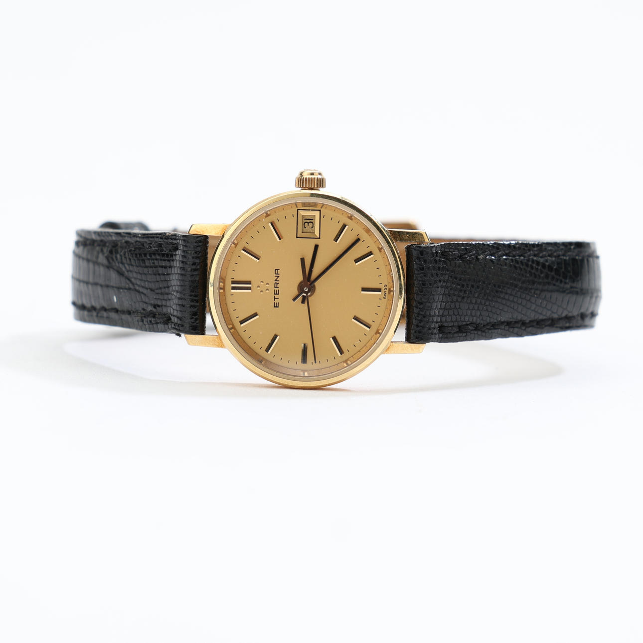 ETERNA, a wristwatch, 18K gold, quartz, 1990s.