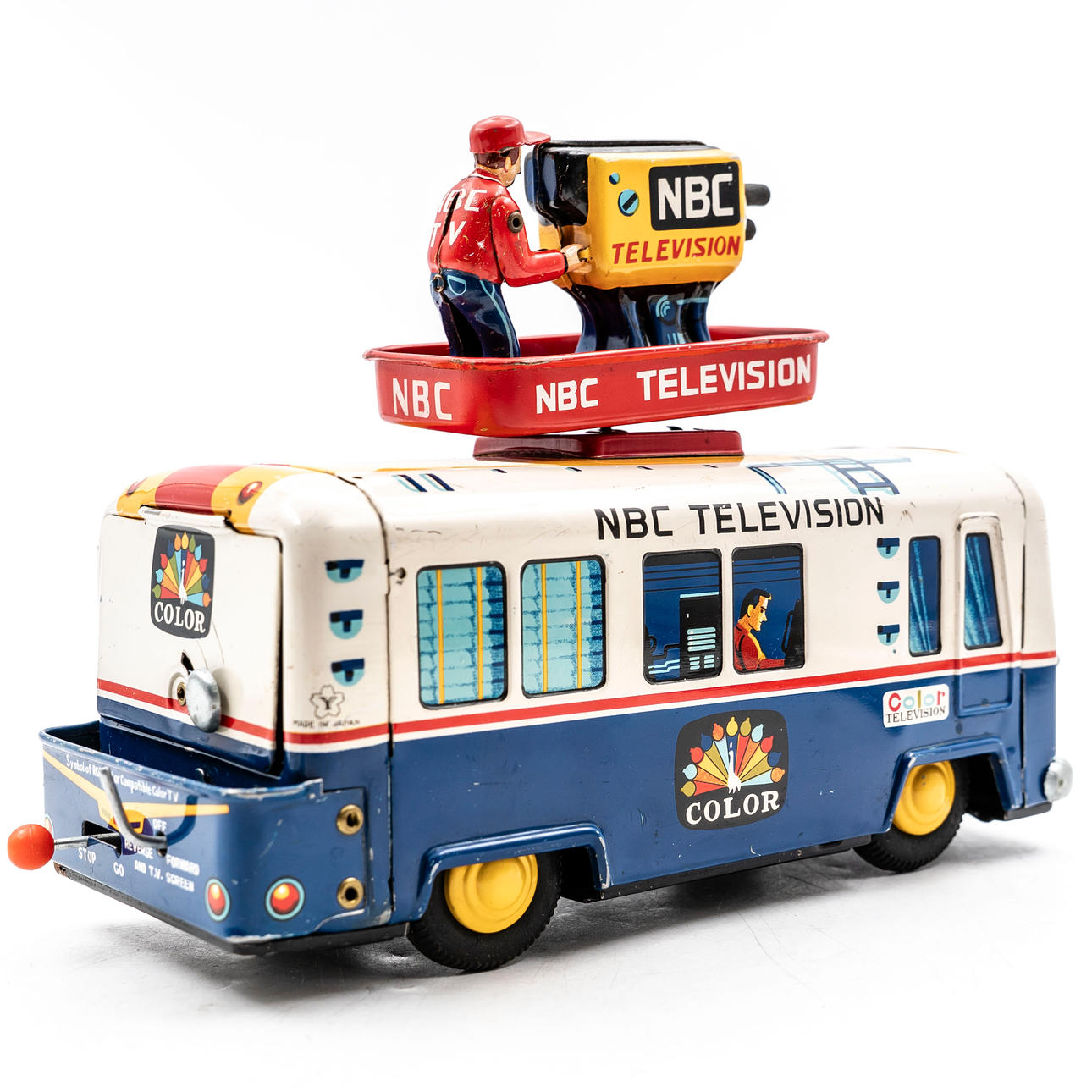 METAL TOY, RCA NBC Mobile Color TV Truck, Yonezawa/Cragstan, Japan