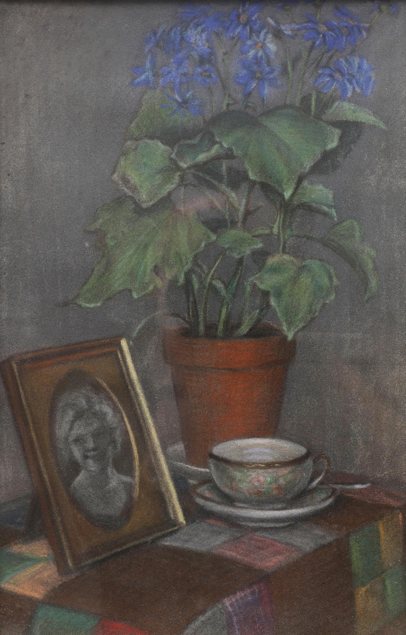 OKÄND KONSTNÄR. Still life, pastel.