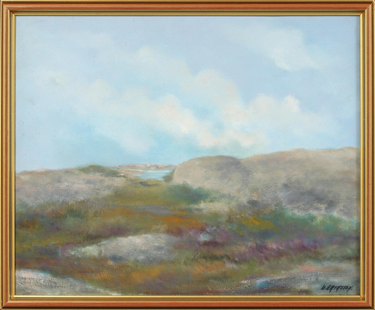 ULF ERIKSSON. Landskap, olja på duk, signerad.