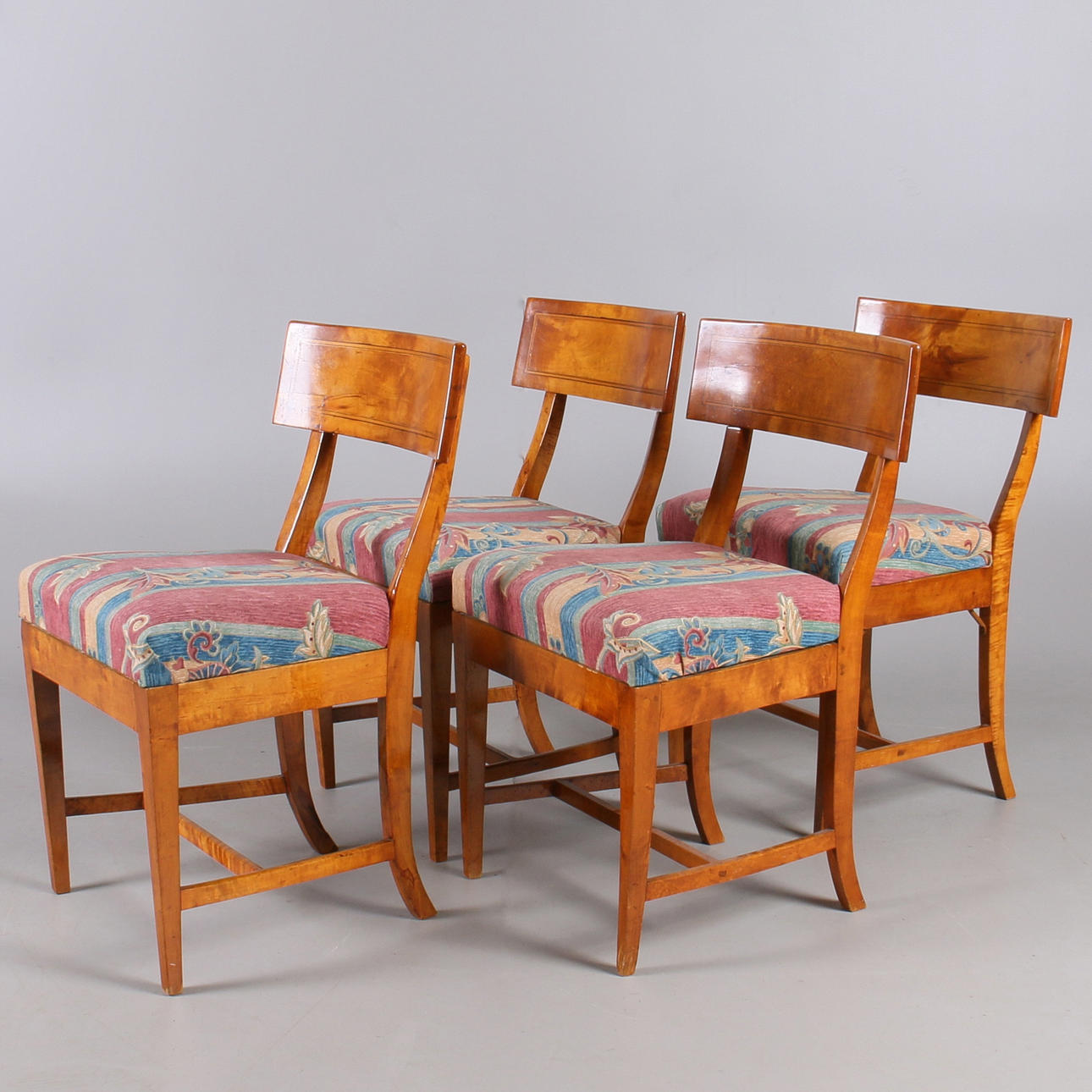 STOLAR, 4 st. Björk, Karl Johan, 1800-talets första hälft.