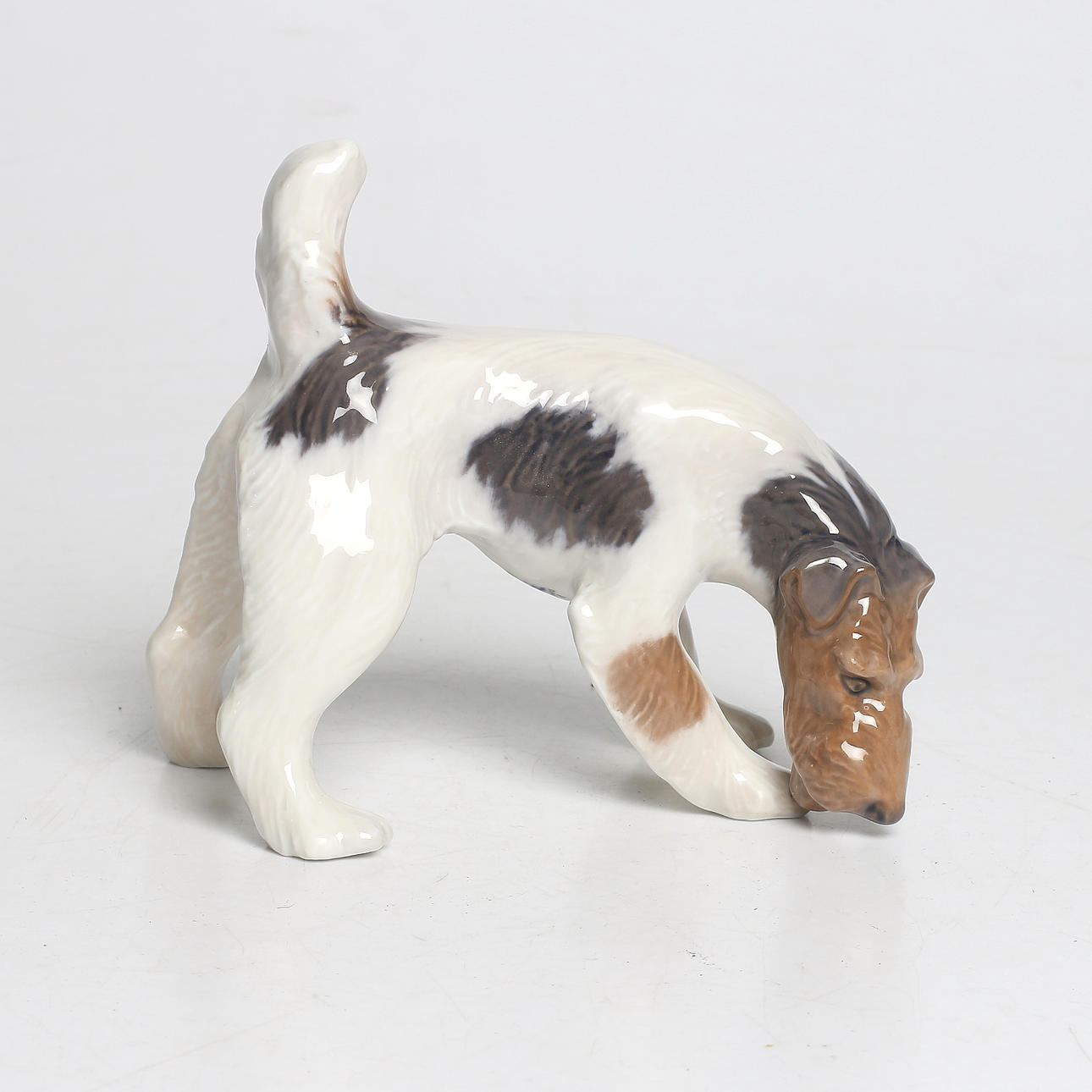 FIGURIN, porslin, terrier, Kunglig Dansk, Danmark, 1900-tal.