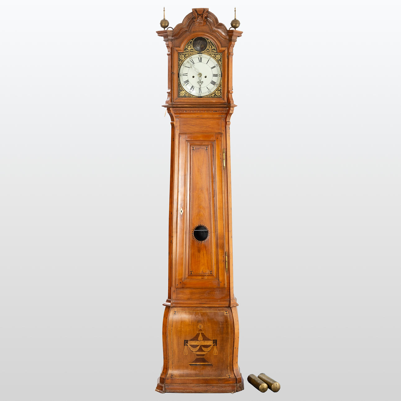 Bergische longcase clock, circa 1800.