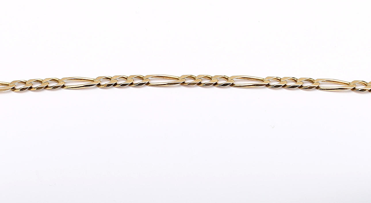 ARMBAND, figaro, Balestra, 18K guld. Totalvikt ca 5,3 g.