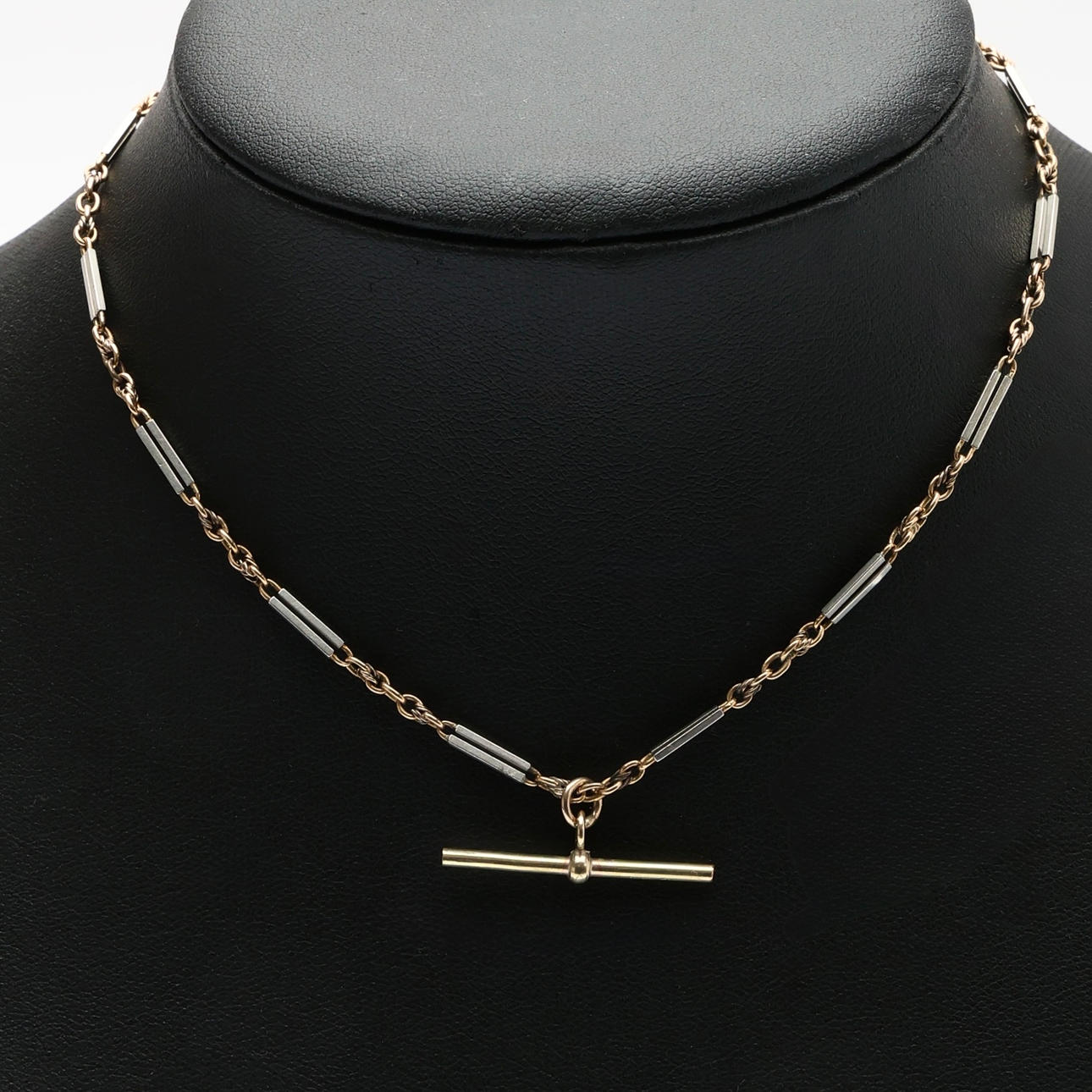 18CT GOLD ALBERT CHAIN.