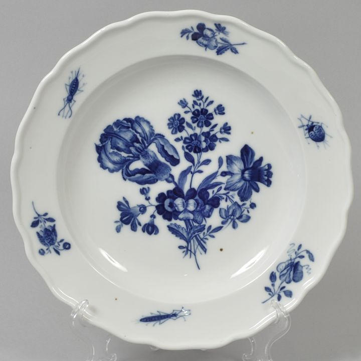 tallrik, Meissen, 1700-talets mitt.