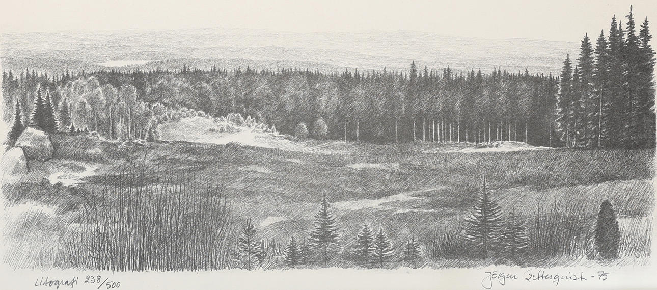JÖRGEN ZETTERQUIST, lithograph, signed, dated -75.