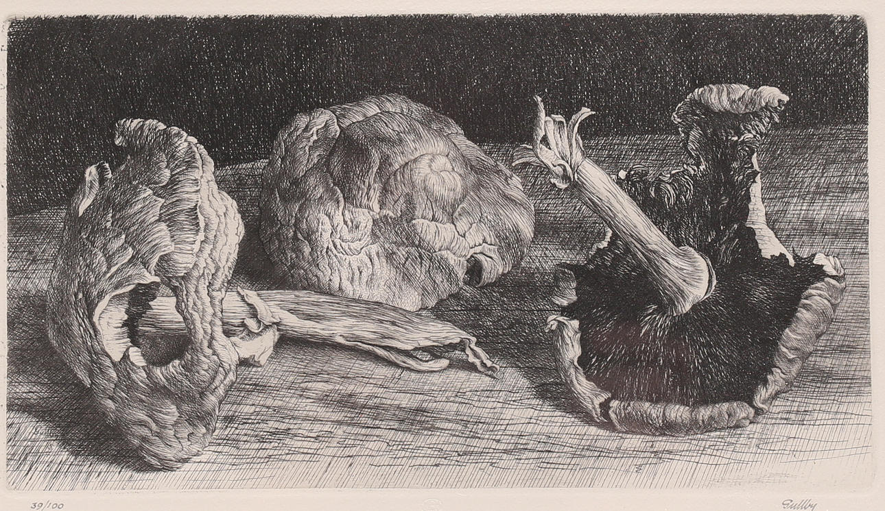 FOLKE GULLBY. etsning, signerad.