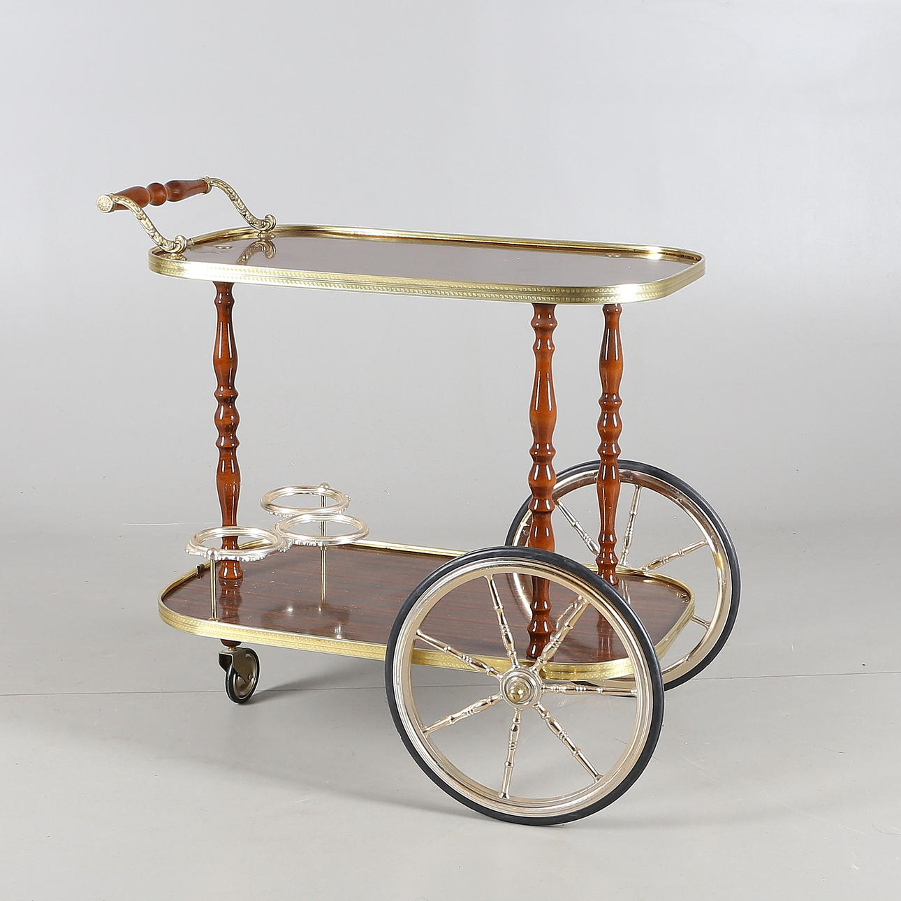 SERVERINGSVAGN, trä/metall, 1900-talets andra hälft.