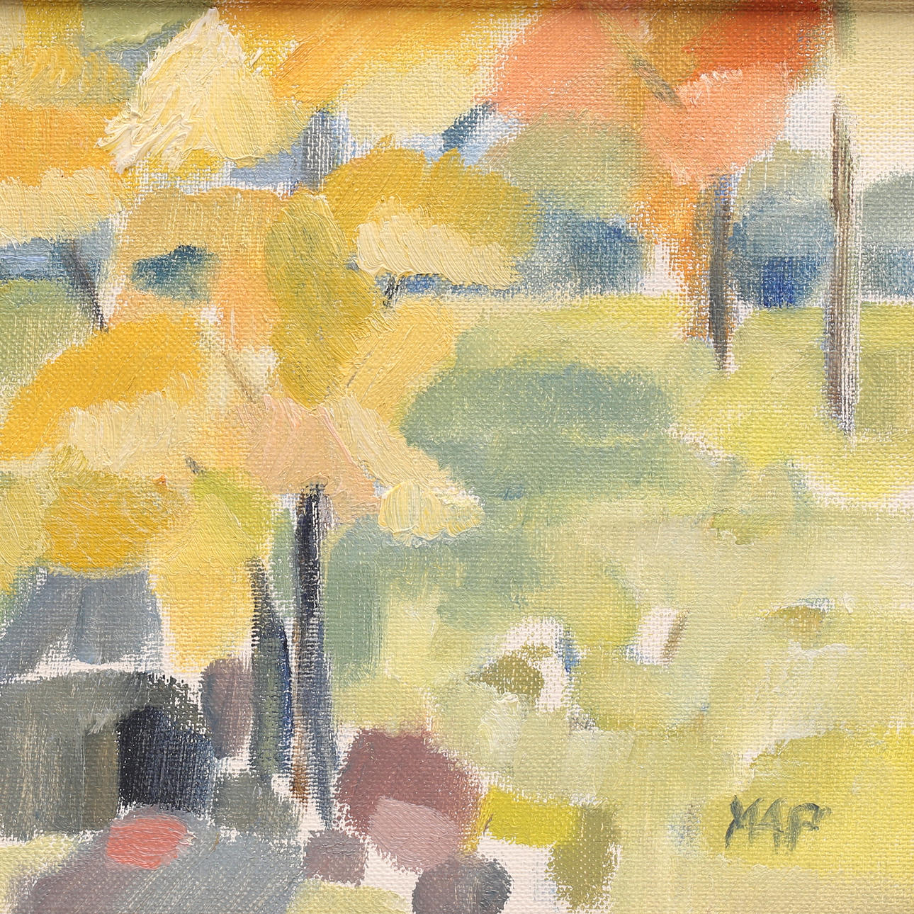 MAJ BRITT PHERSSON. oil on on, monogram signed.