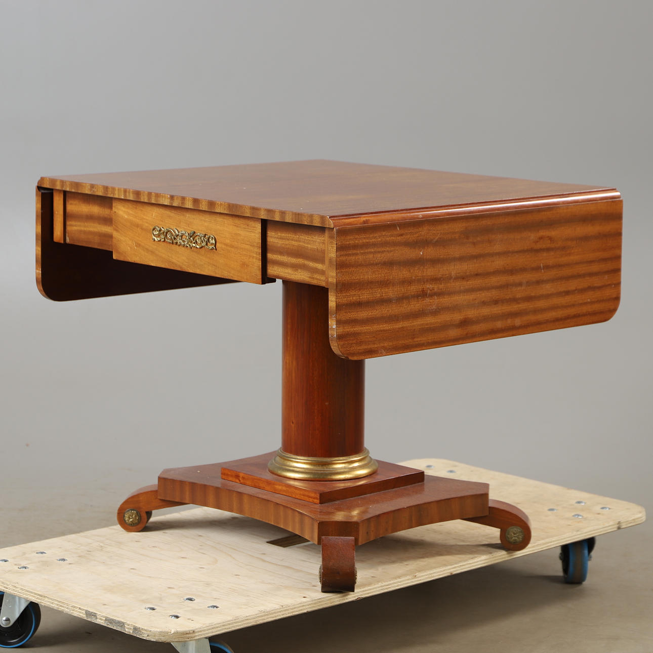 FOLDING TABLE, mahogany, empire style.