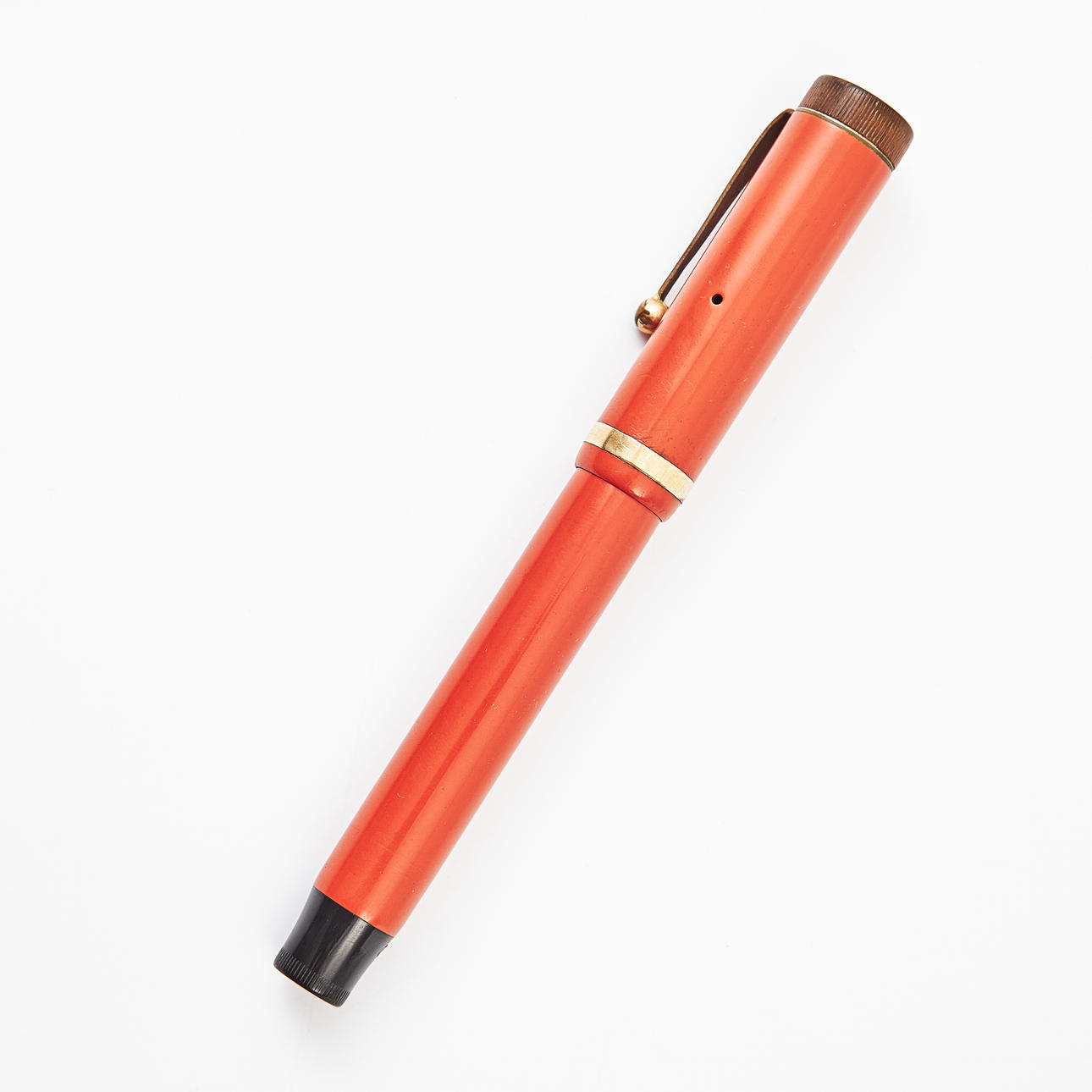 A PARKER fountain pen, lucky curve senior, 14k gold tip, circa 1930s ...