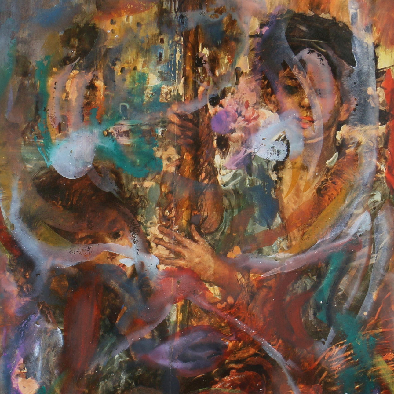 SVEN ERIK STORM. Olja på pannå, färgspektakel, signerad.