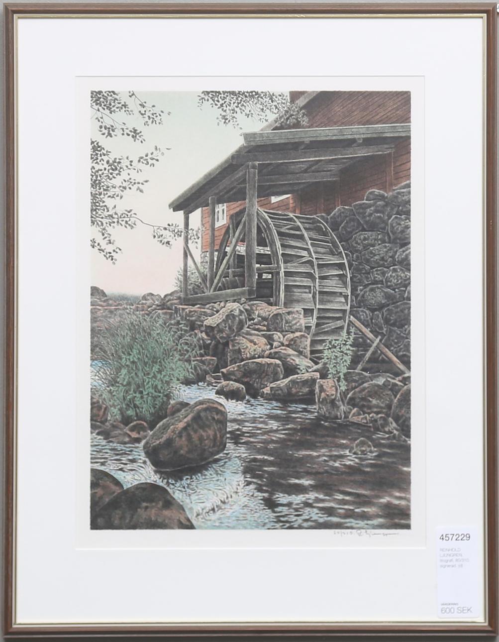 REINHOLD LJUNGREN, litografi, 80/310, signerad.