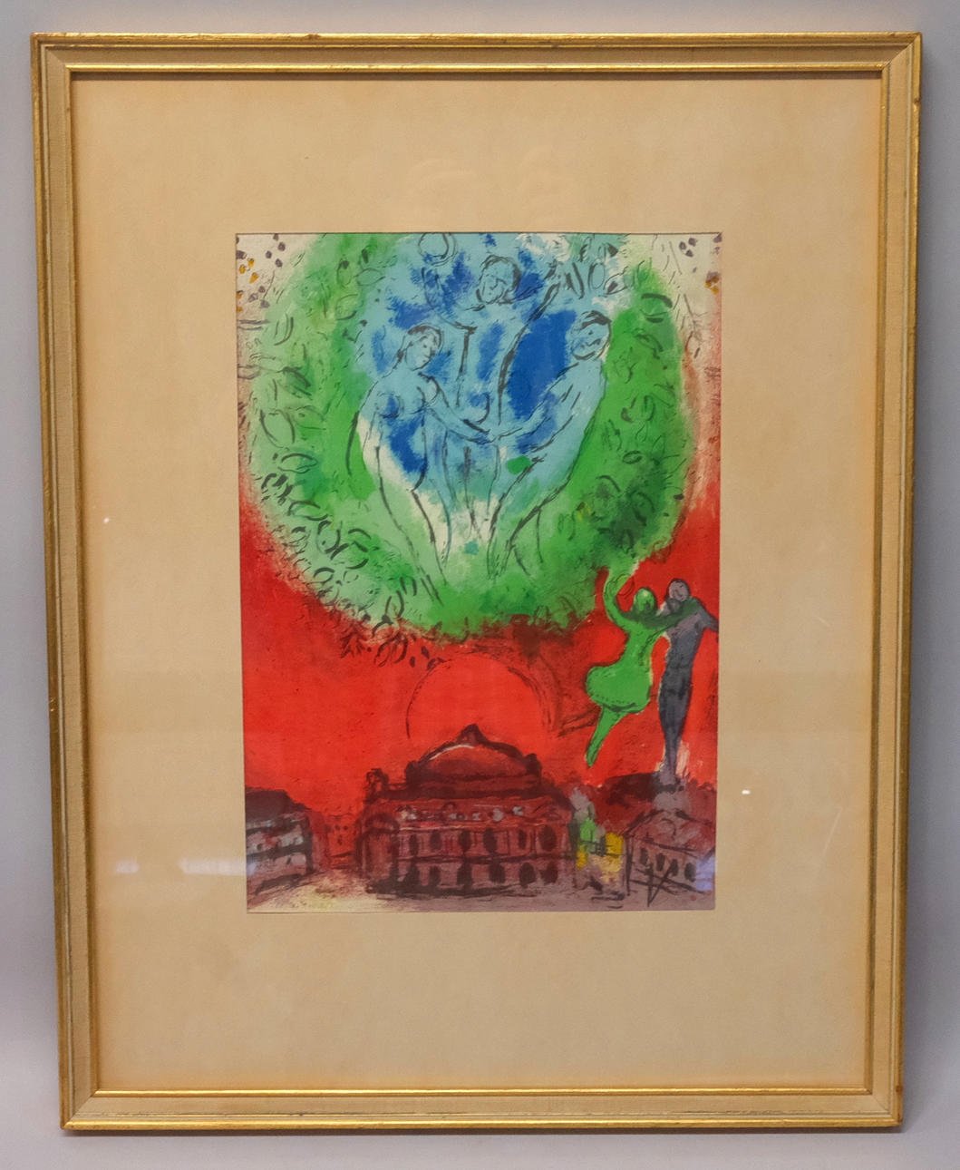COLOR LITHOGRAPH AFTER MARC CHAGALL, “L'OPÉRA”. Art - Engravings ...