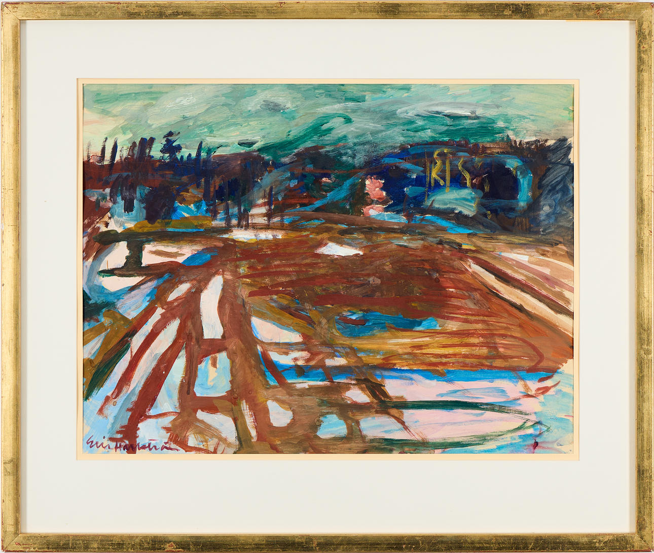 ERIC HALLSTRÖM. “Spring Winter Landscape”.